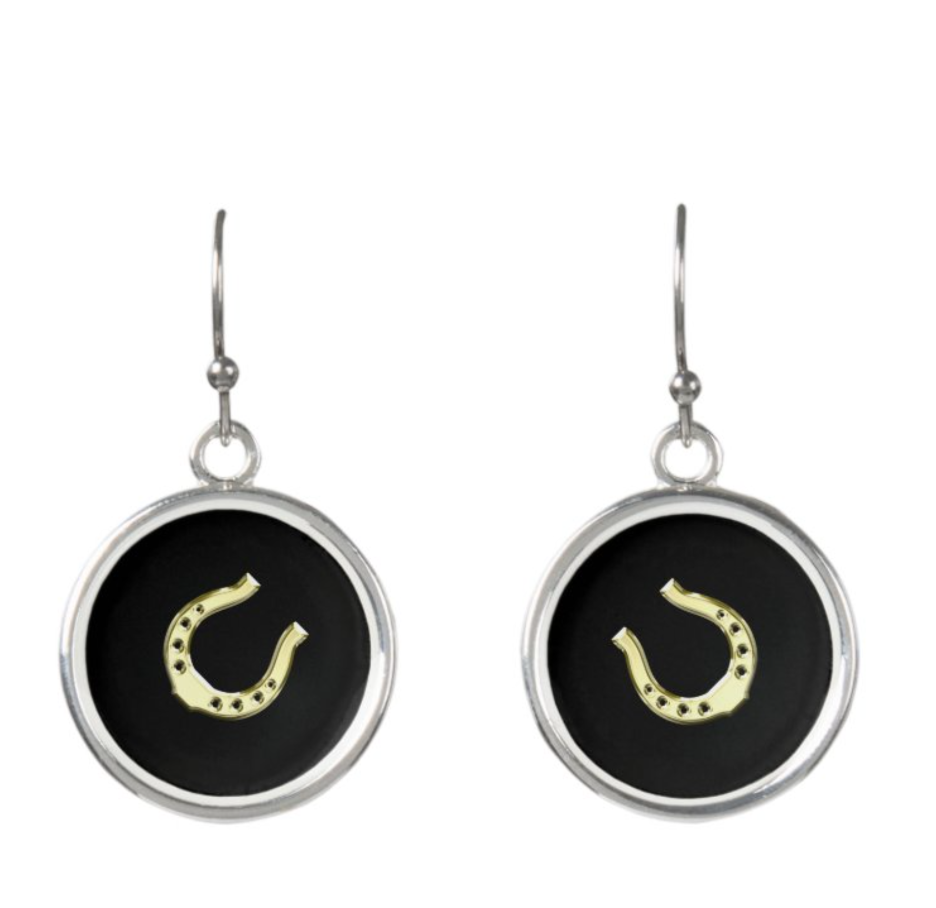 Gold Horseshoe Earrings