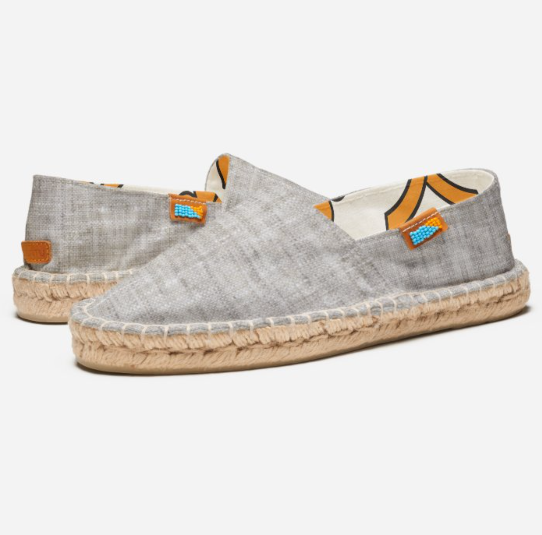 Elegant Burlap Pattern Espadrilles