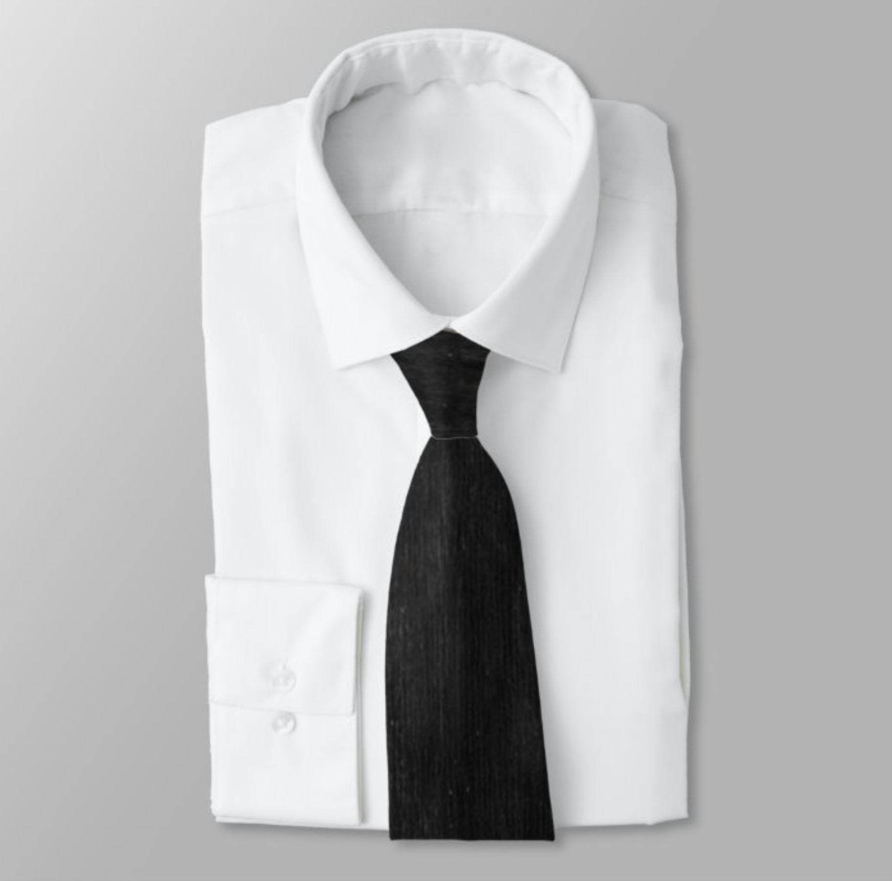 Black Charcoal Neck Tie