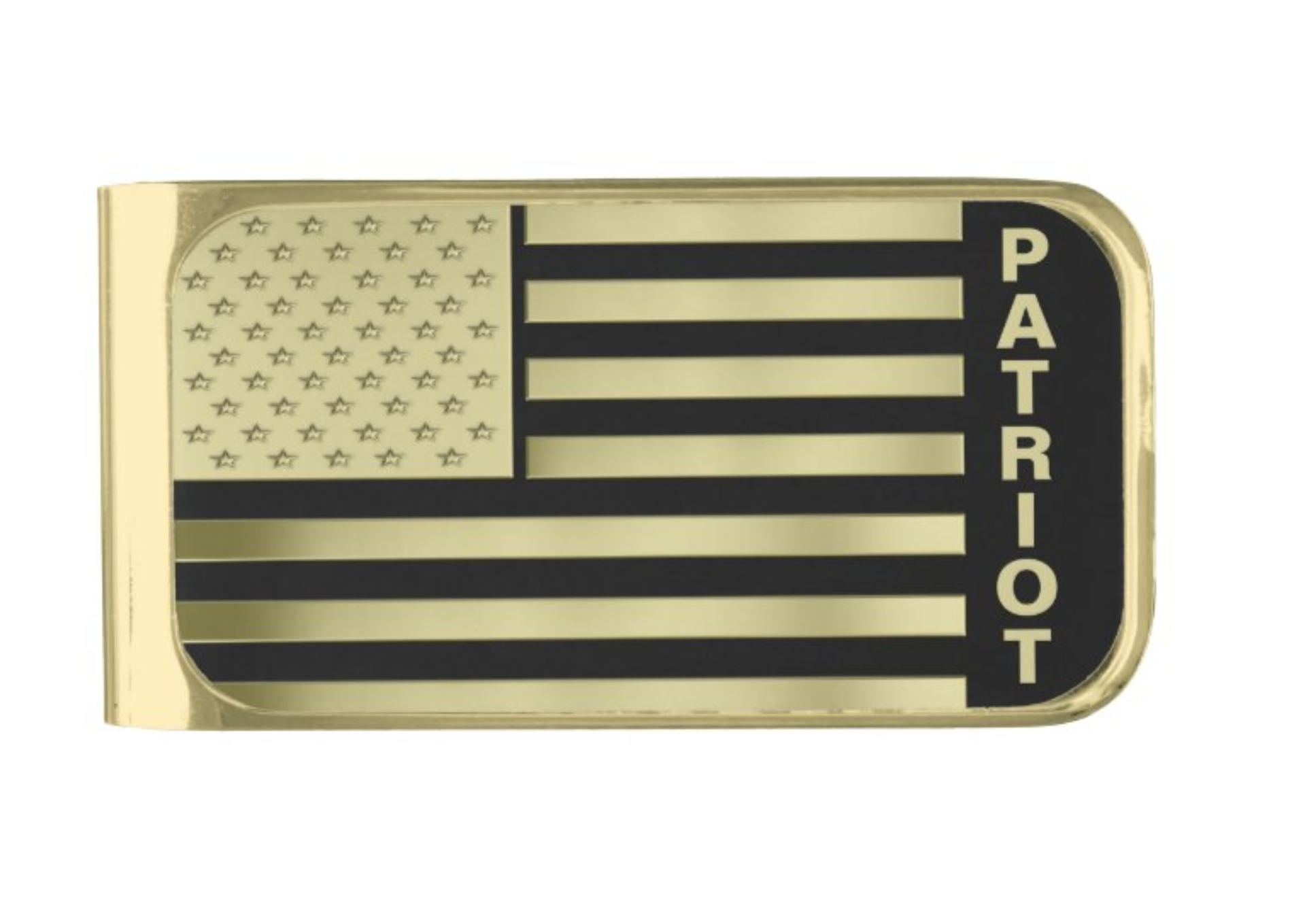 Gold American Flag Money Clip