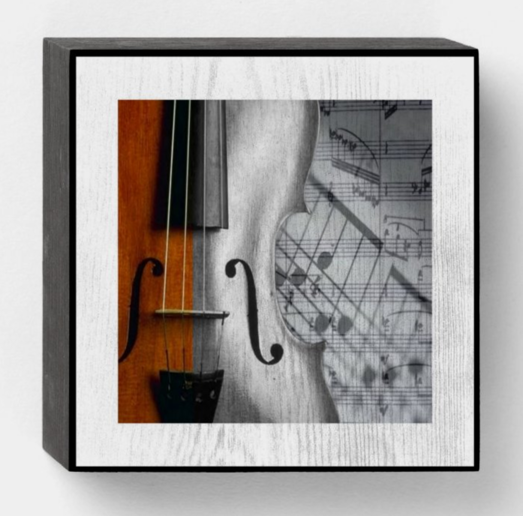 Violin Wooden Box Sign