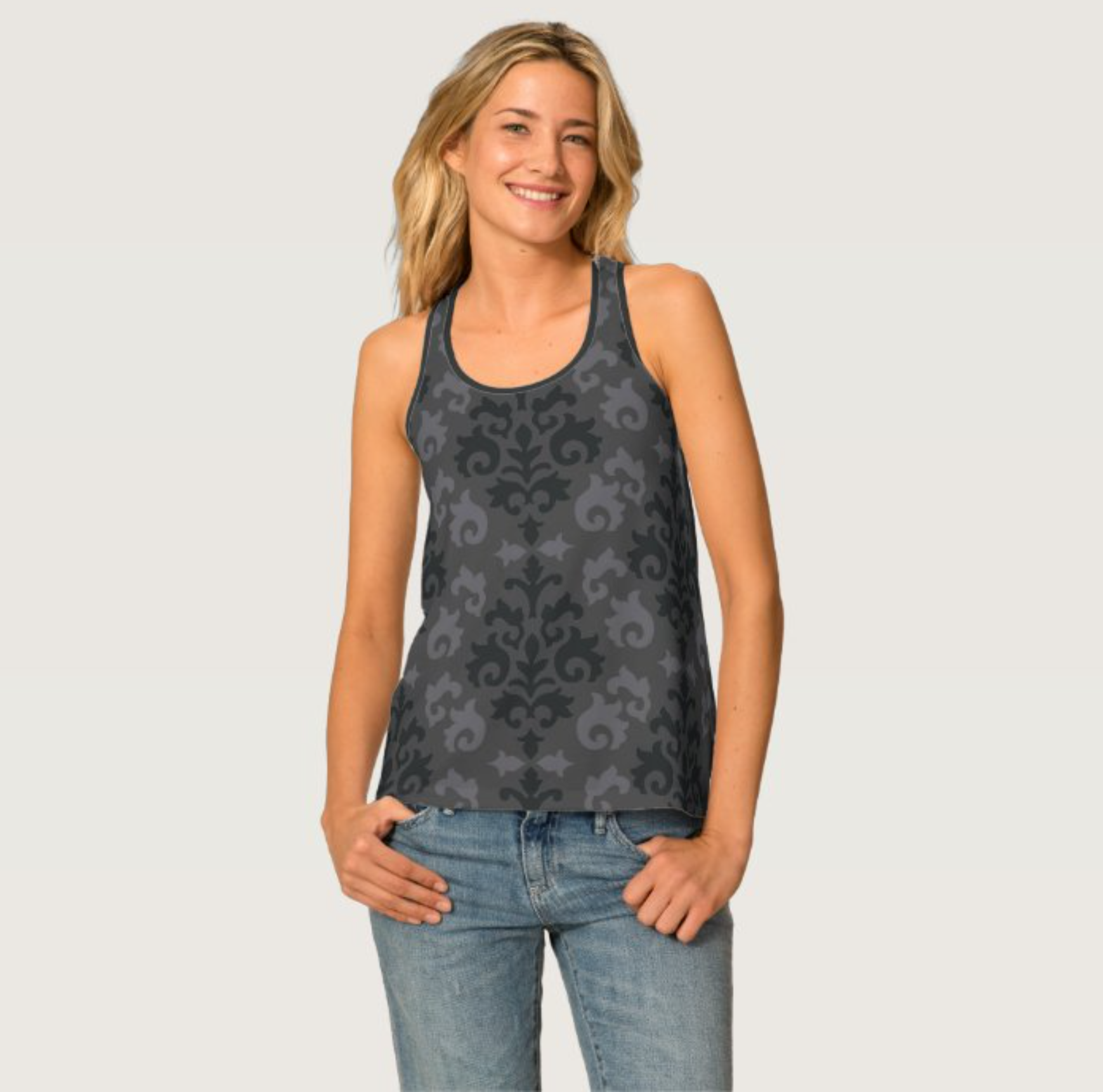 Damask Tank Top