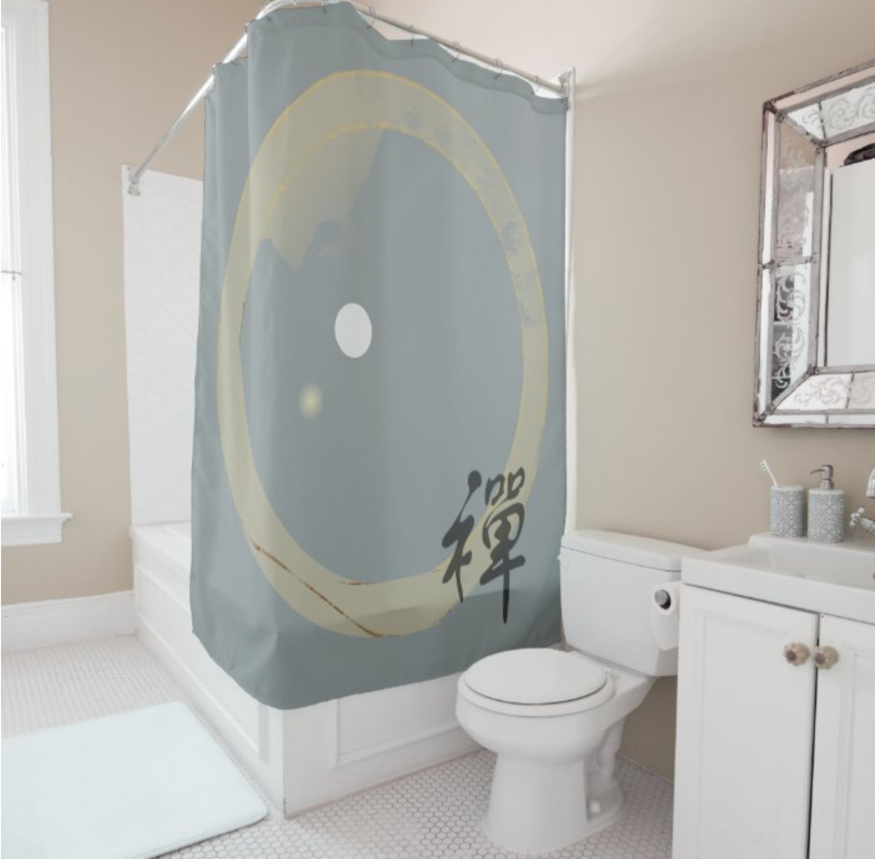 Elegant Zen Shower Curtain