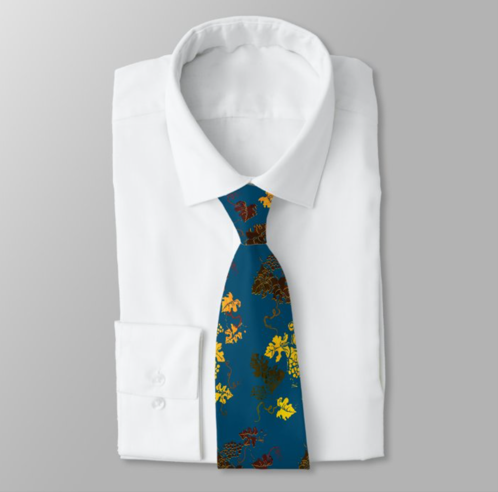 Grape Leaves Neck Tie