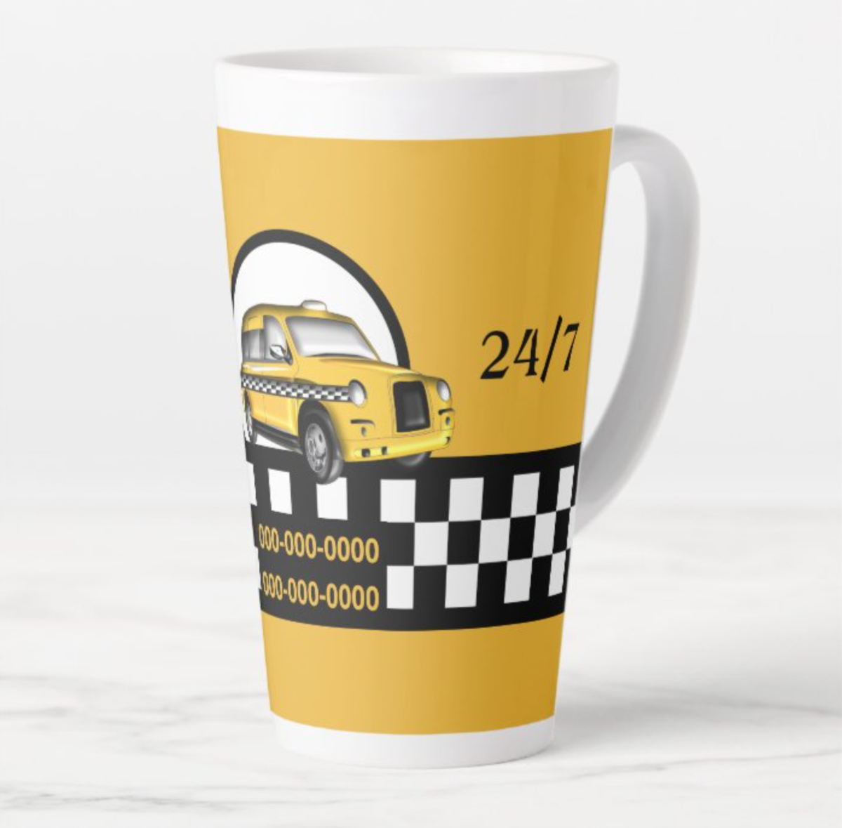 Taxi Service Latte Mug