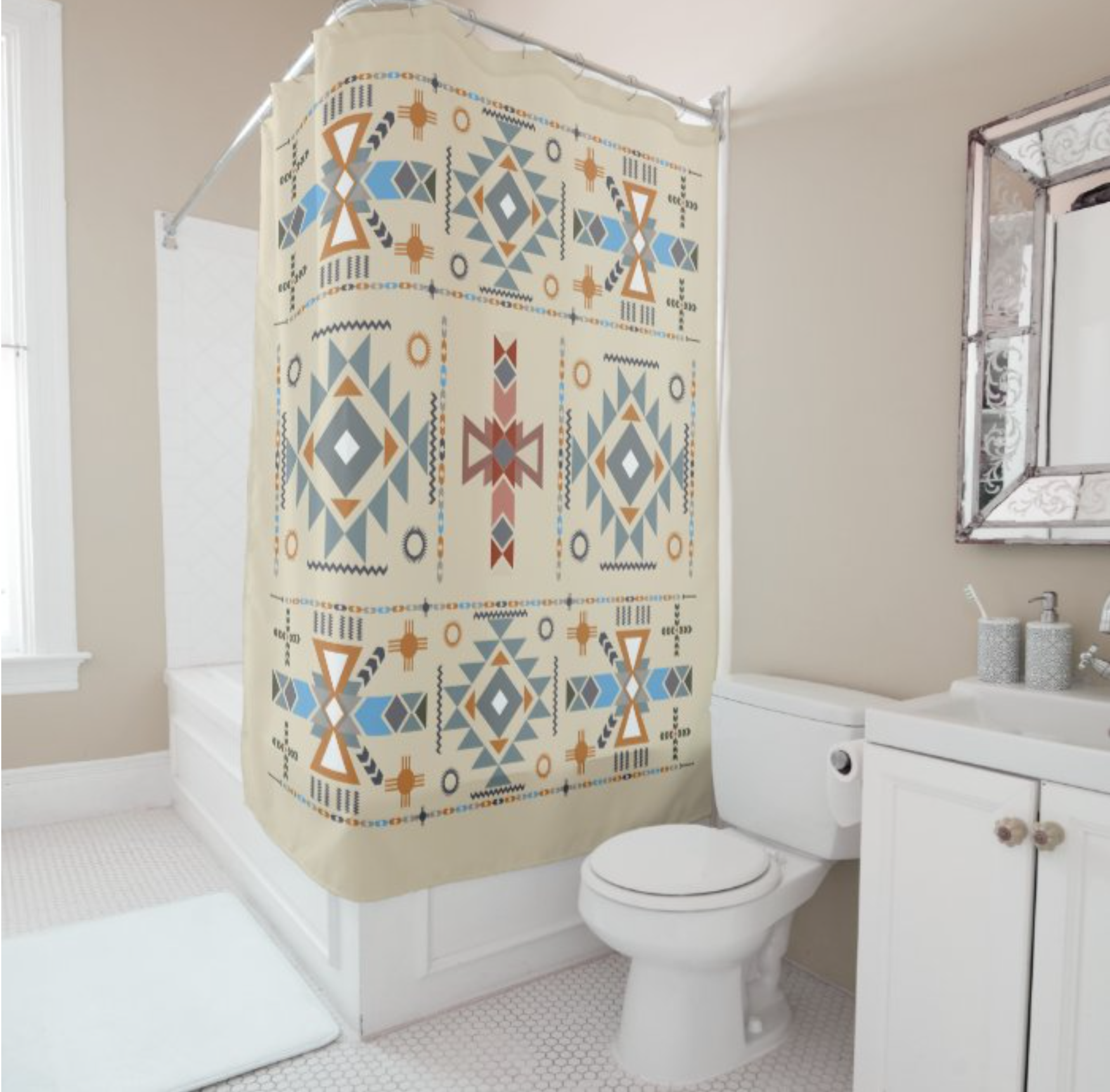 Native American Shower Curtain