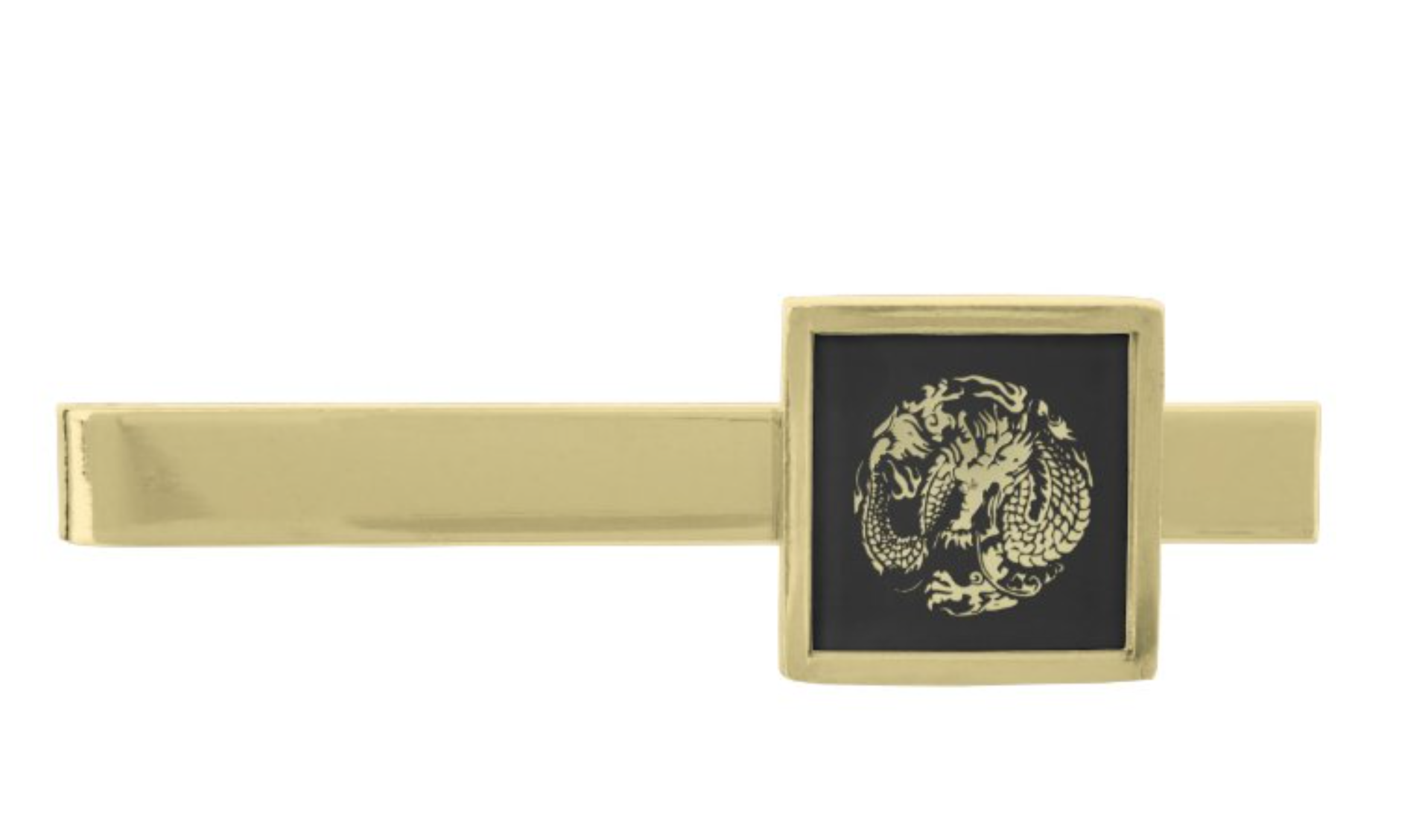 Gold Dragon Gold Finish Tie Bar