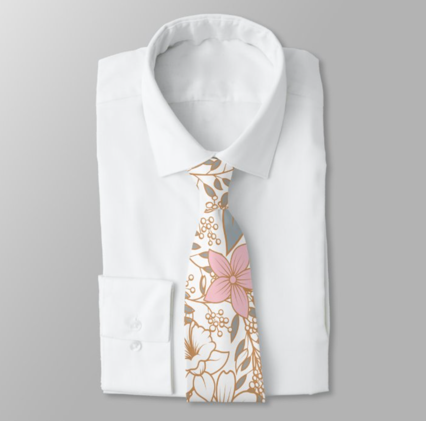 Vector Floral Neck Tie