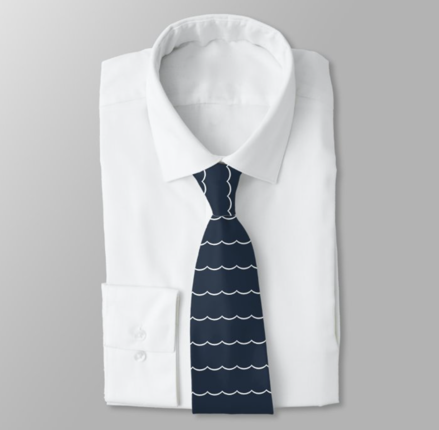 Wave Pattern Neck Tie