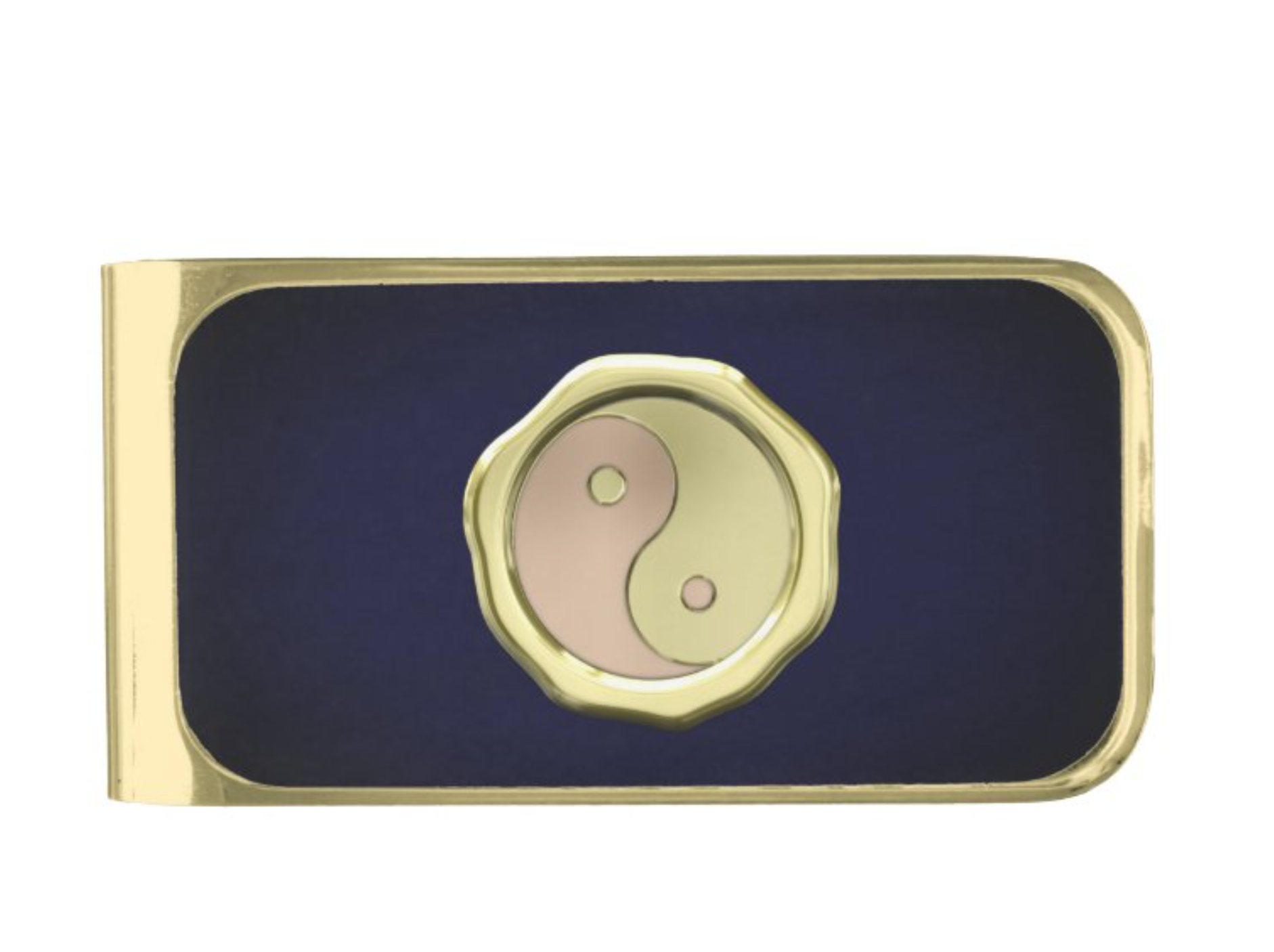 Yin Yang Gold Finish Money Clip