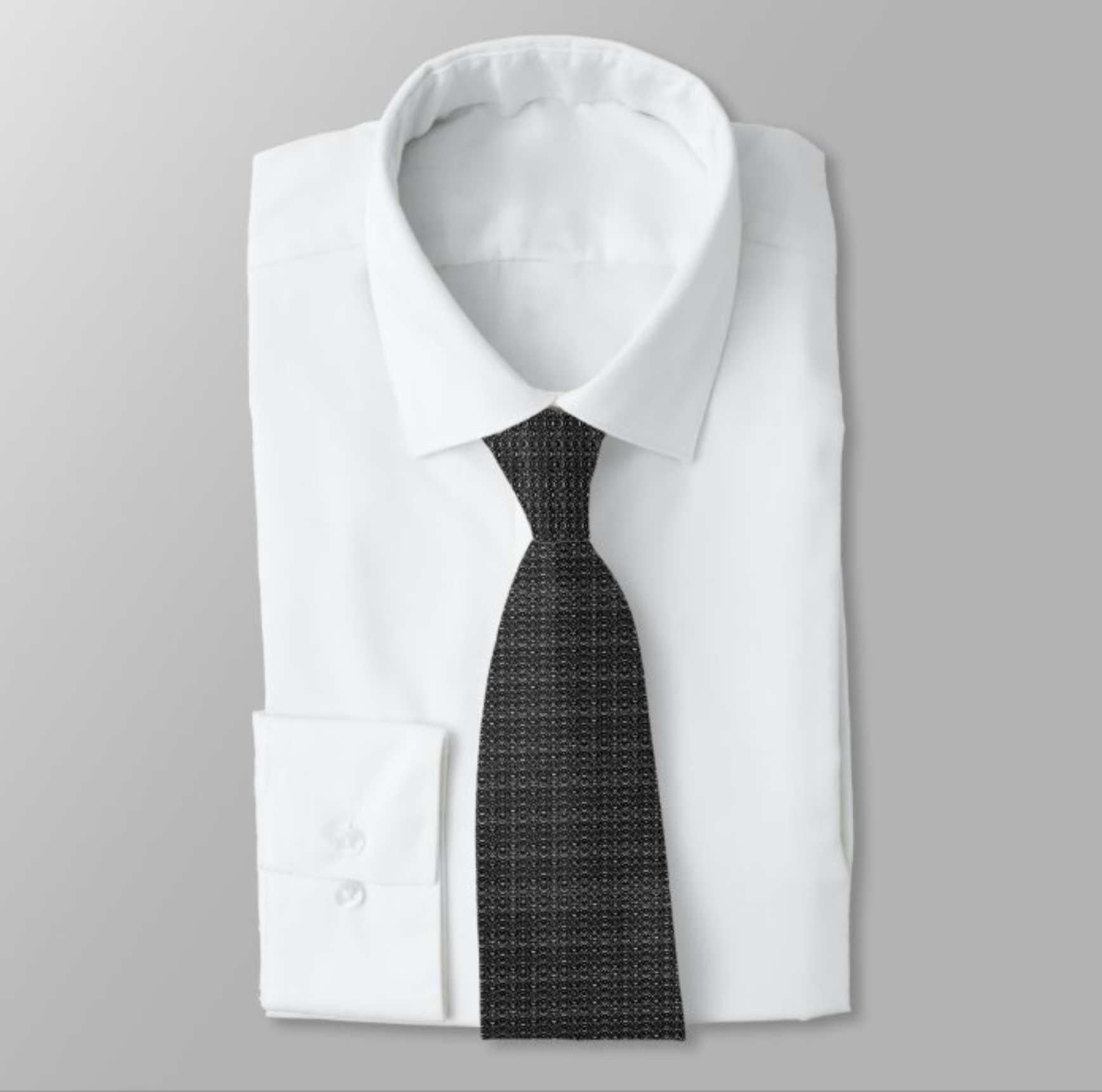 Circle Pattern Neck Tie