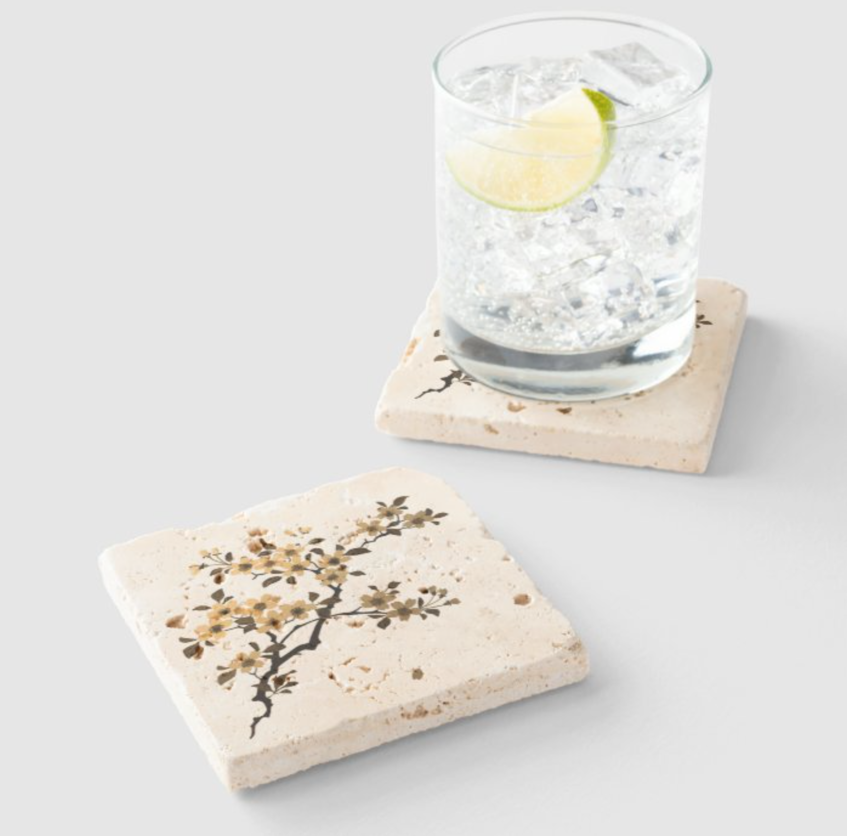 Cherry Blossom Stone Coaster