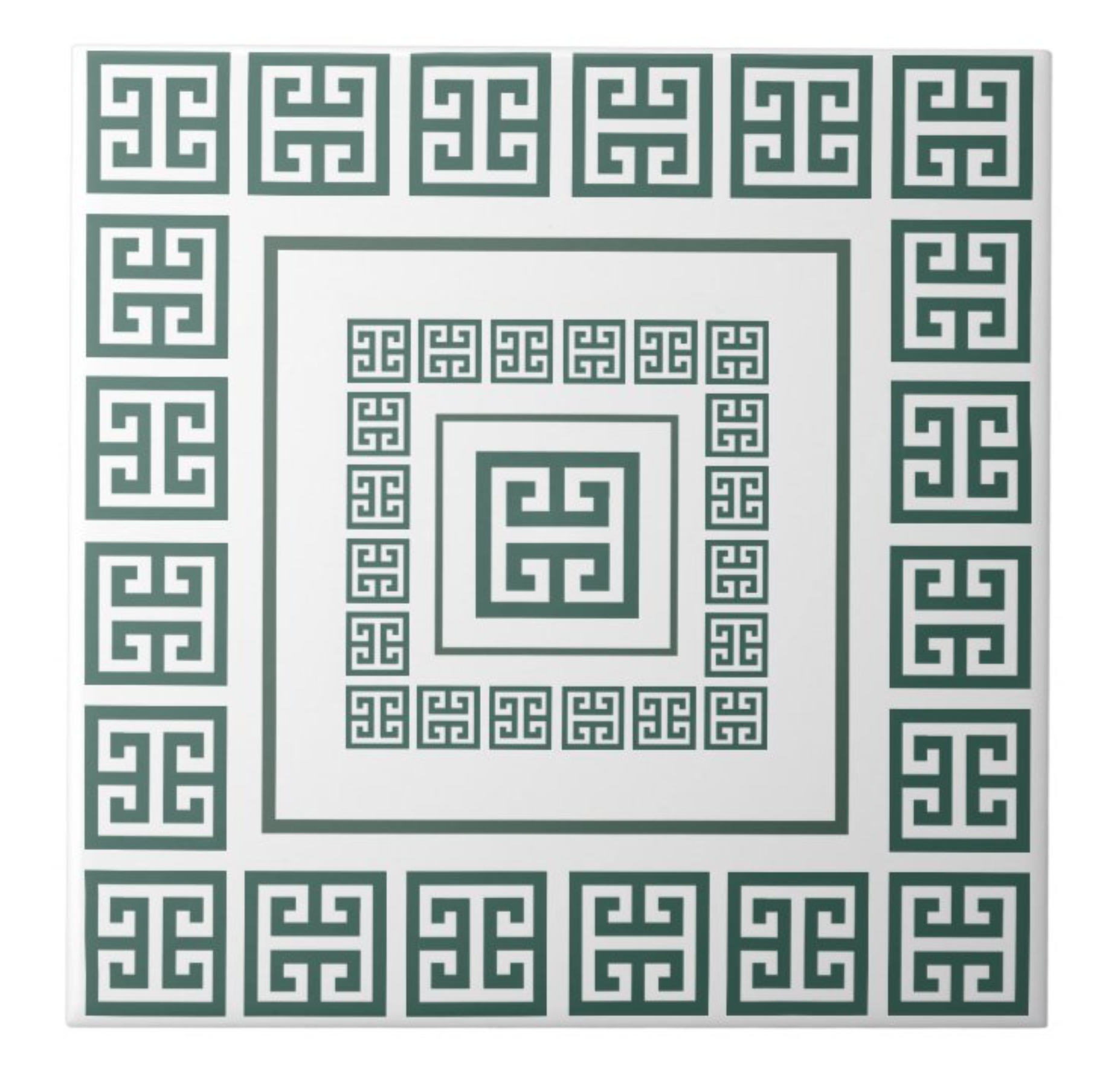 Greek Meander Ceramic Tile