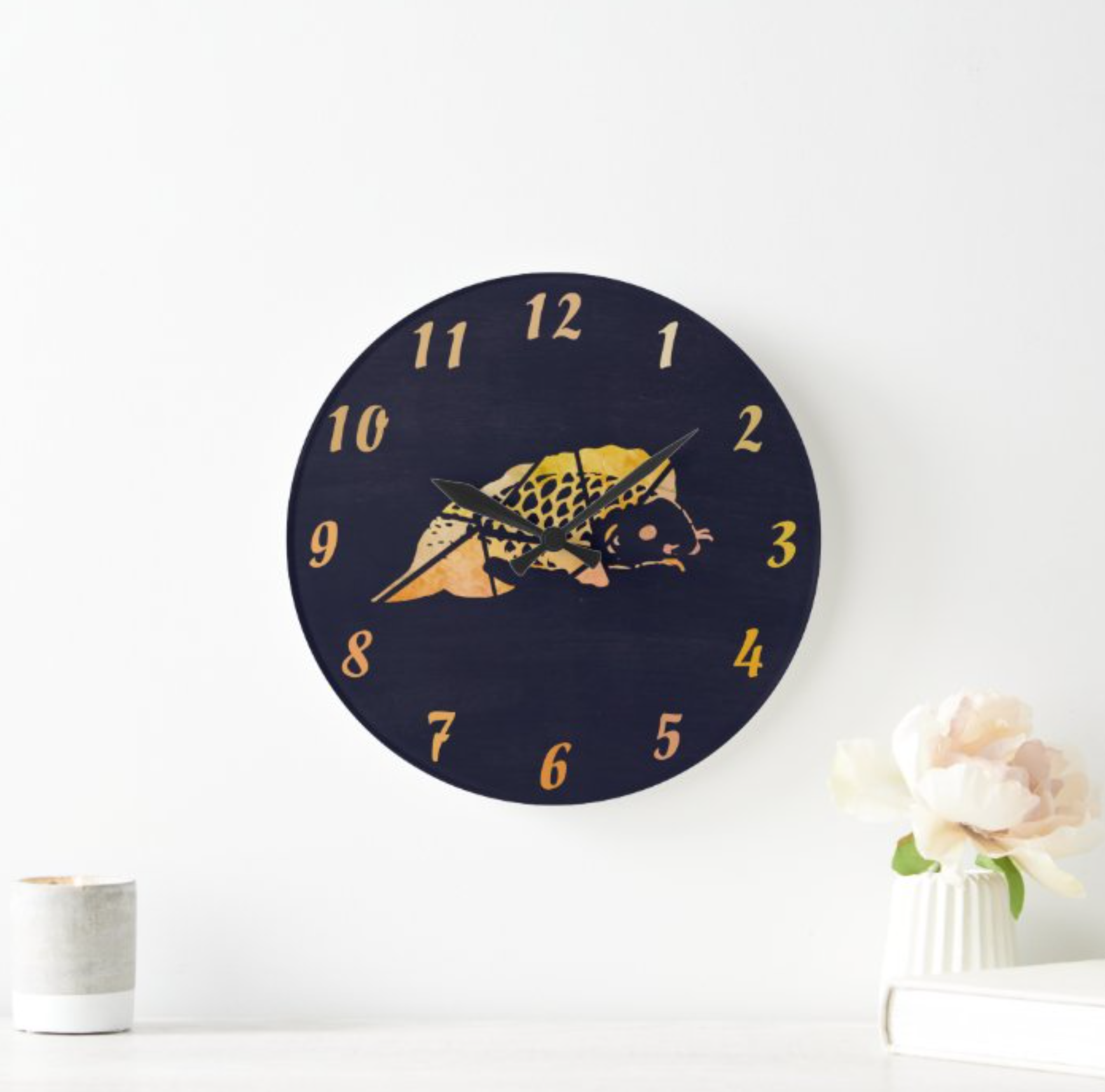 Koi Fish Wall Clock