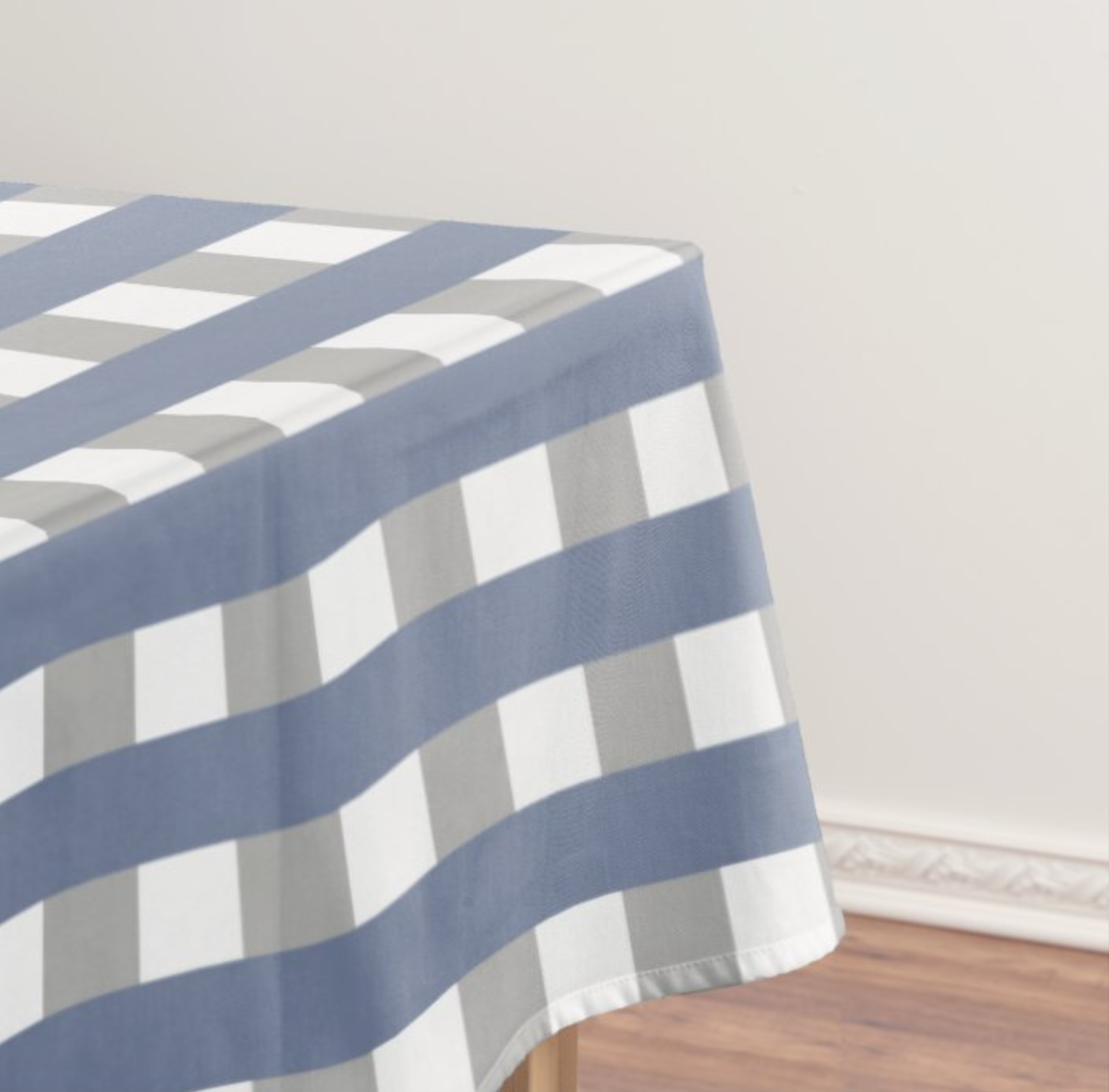 Modern Checkered Pattern Tablecloth