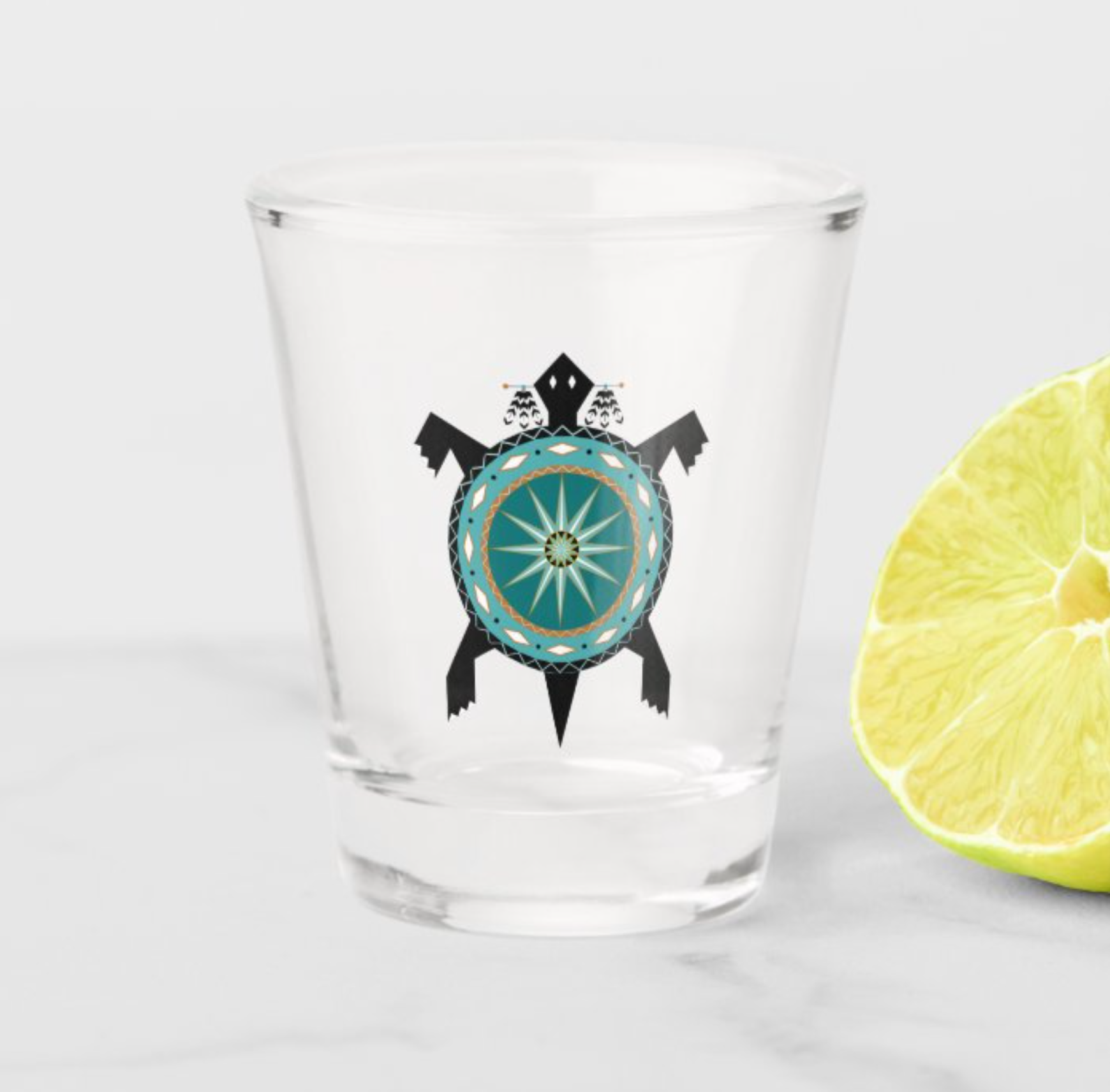 Native Turtle Shot Glass