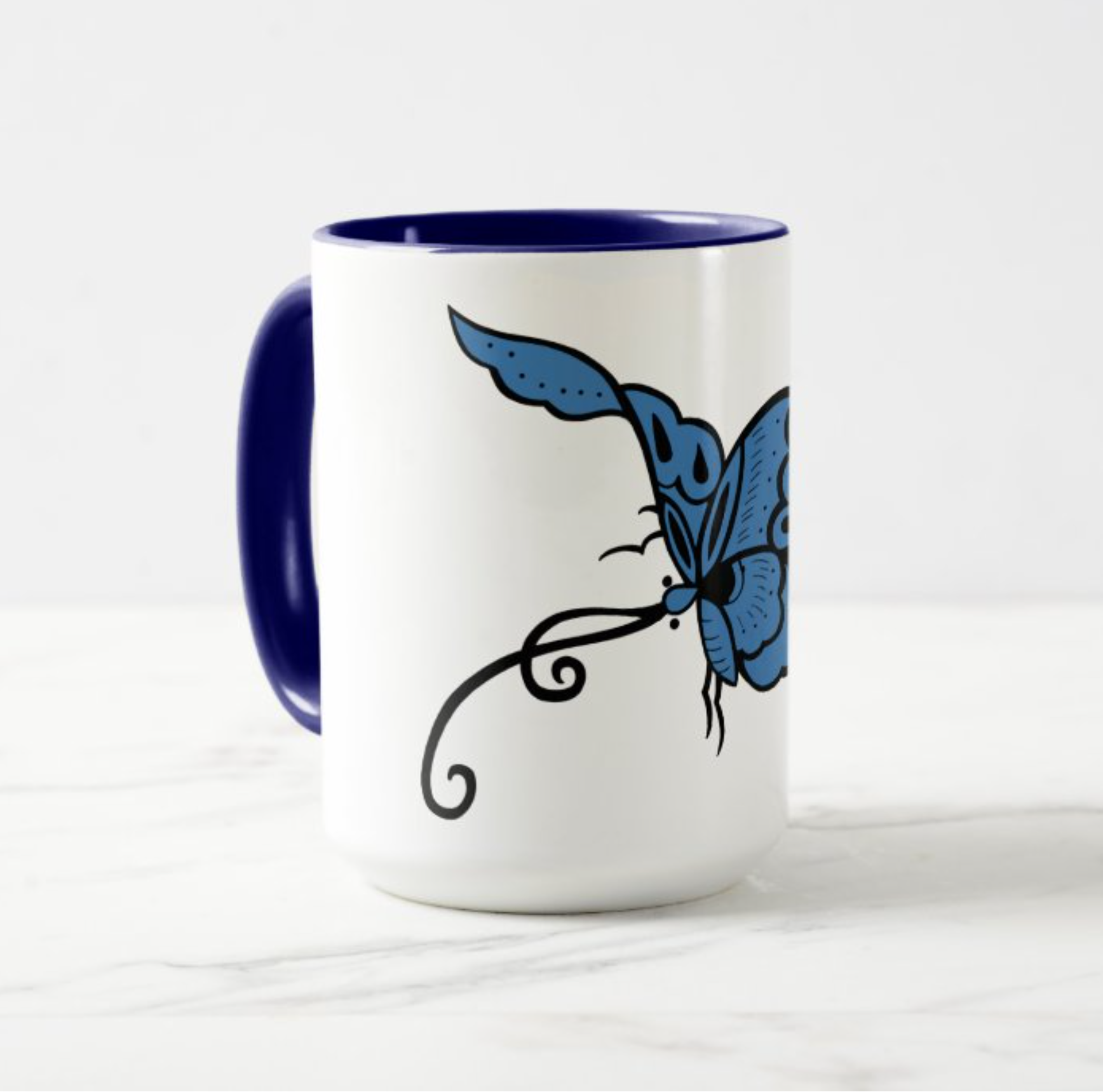 Blue Butterfly Mug