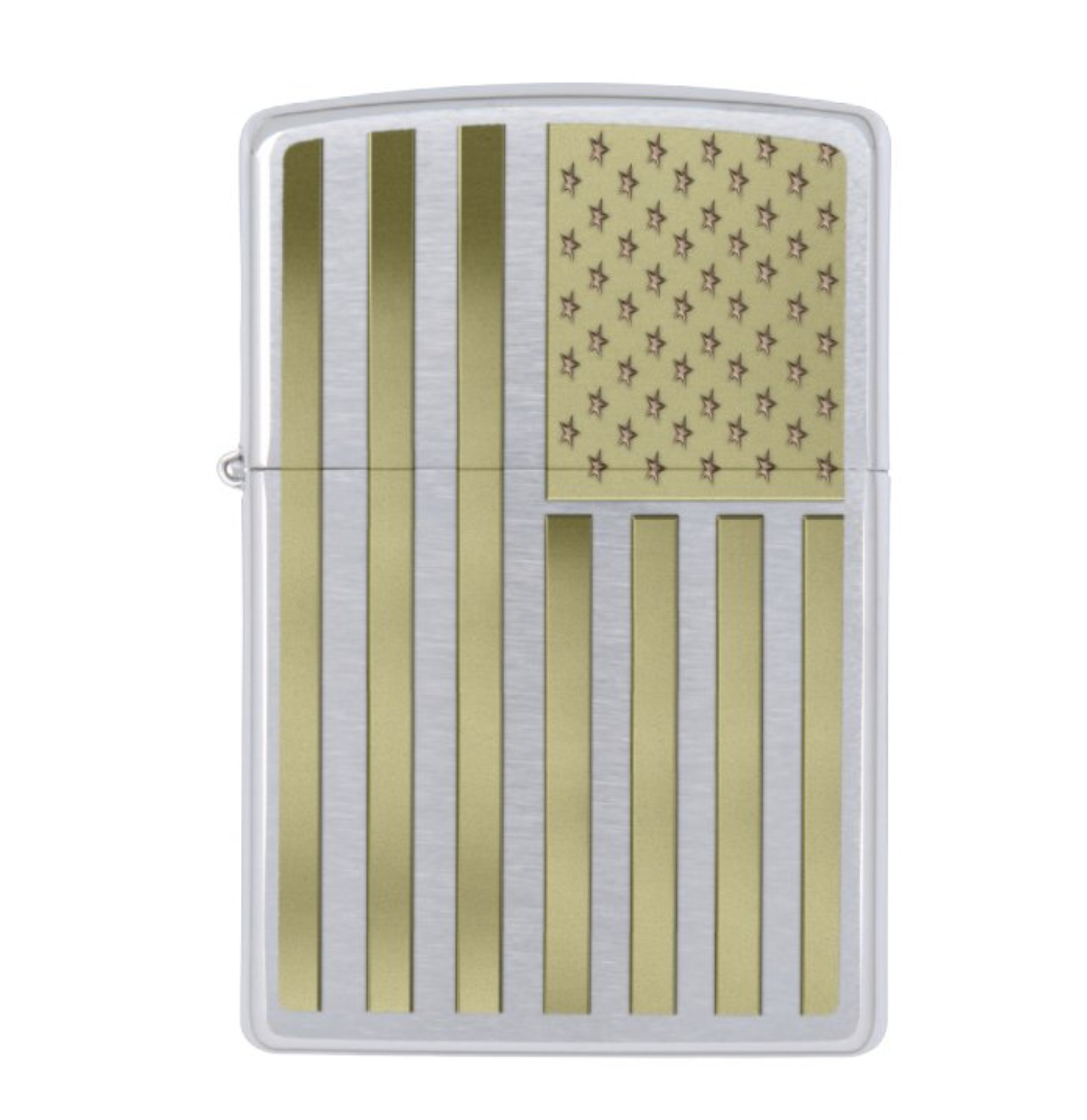 Gold American Flag Zippo Lighter