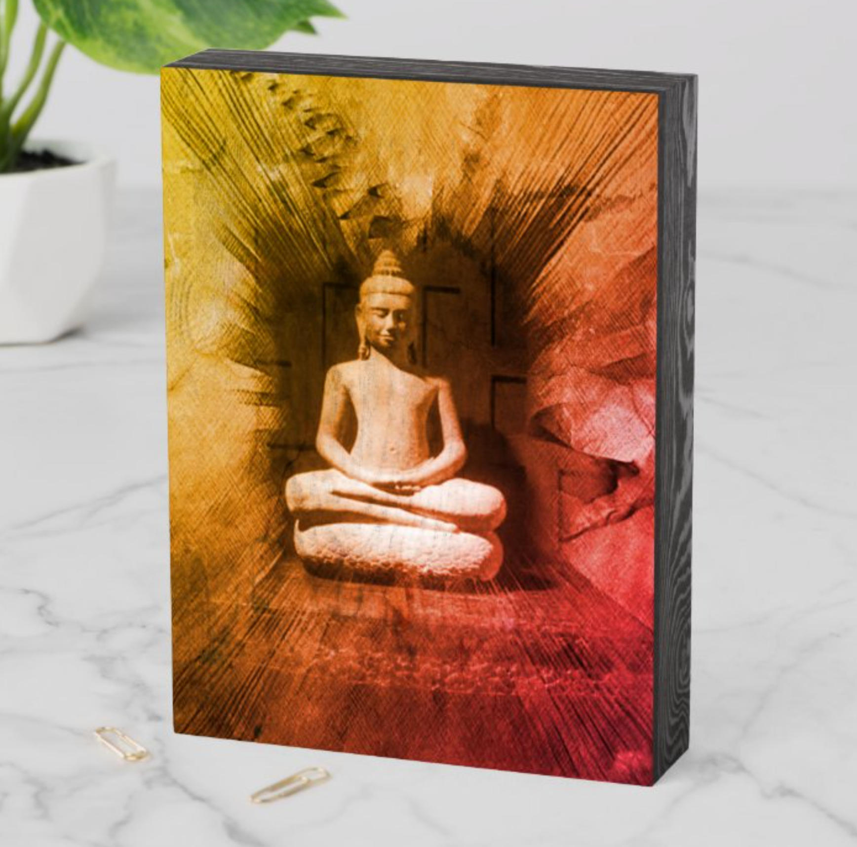 Buddhas Path Wood Box Sign