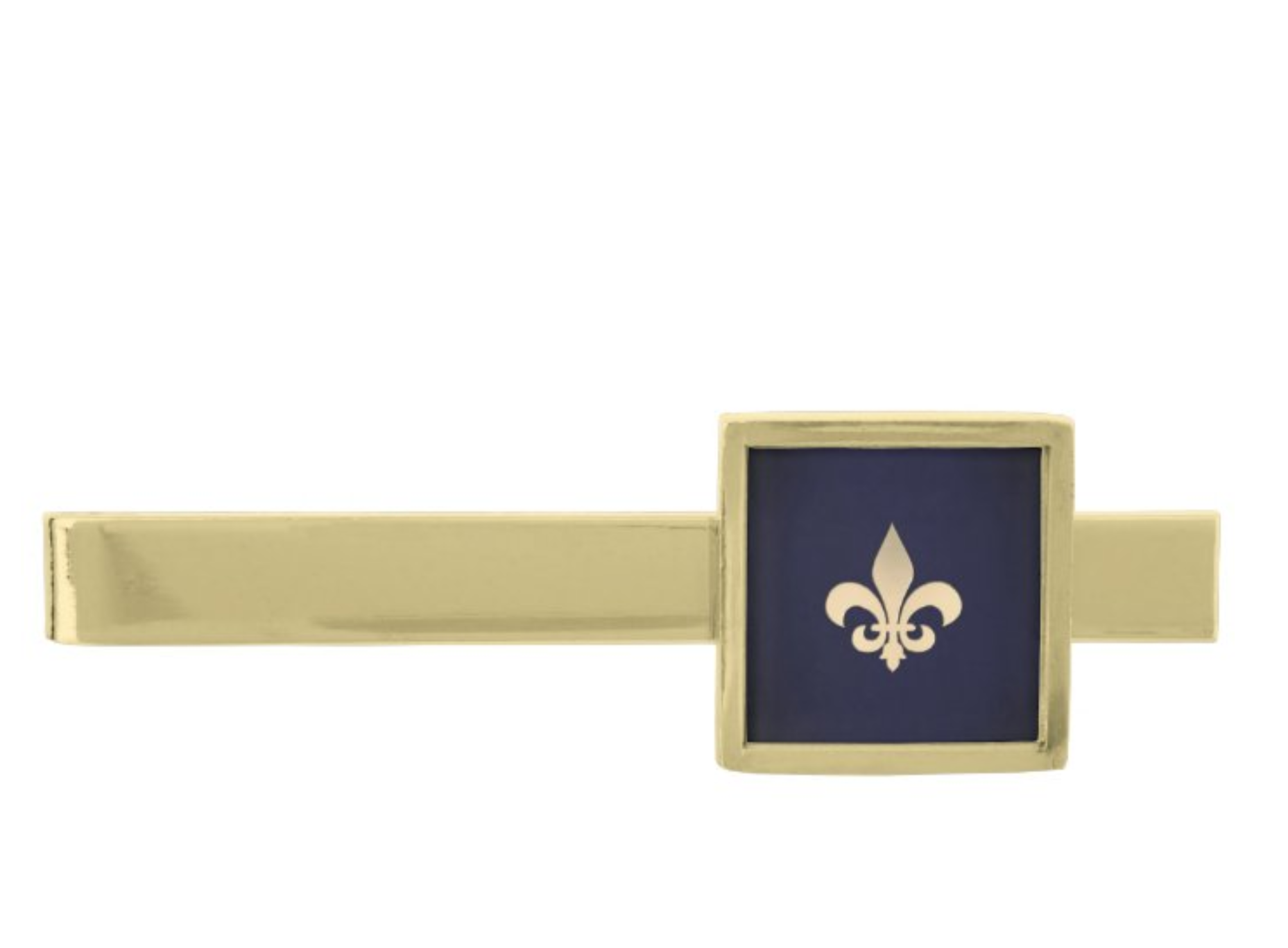 Fleur De Lis Gold Finish Tie Bar