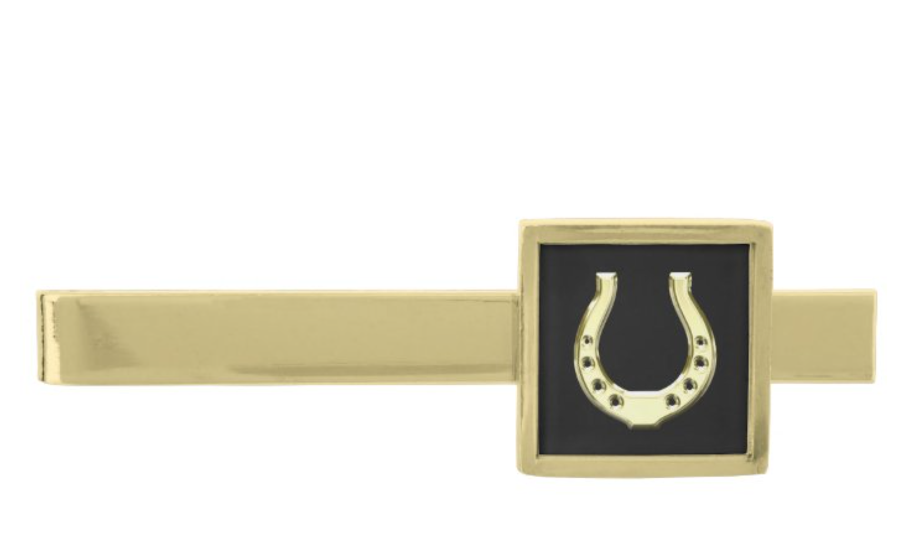 Gold Horseshoe Gold Finish Tie Bar