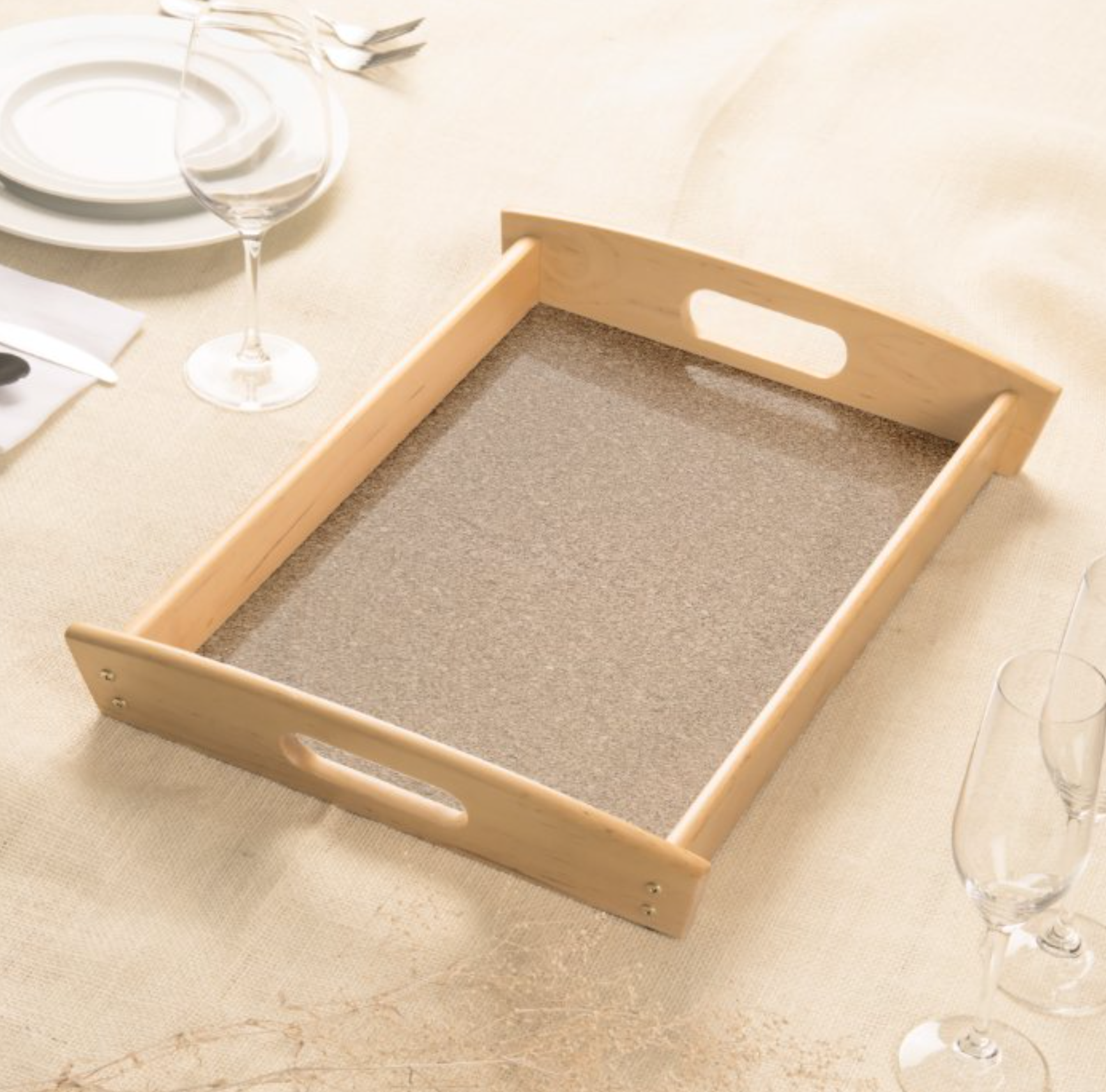 Elegant Cork Serving Tray