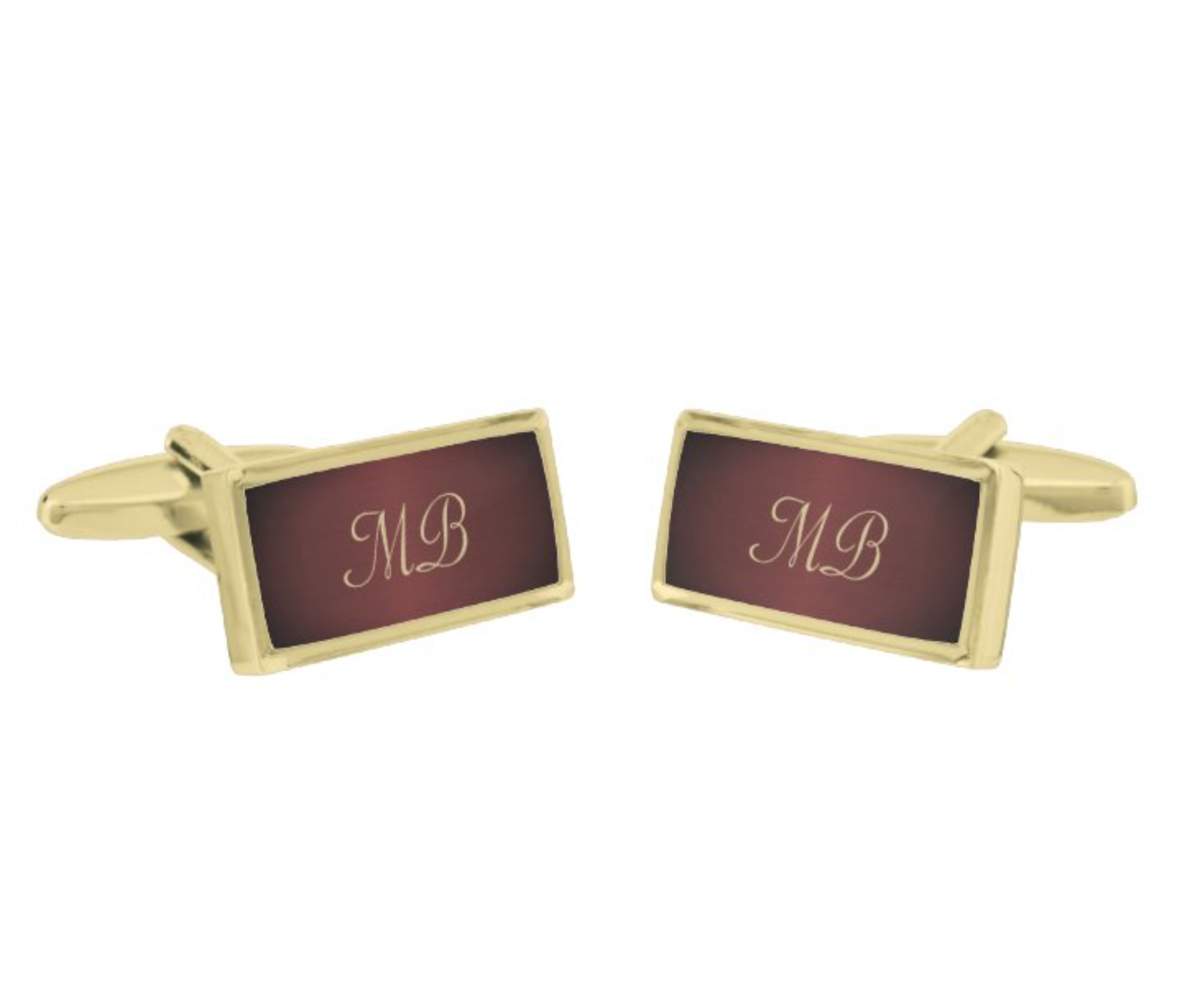 Red Metallic Cufflinks