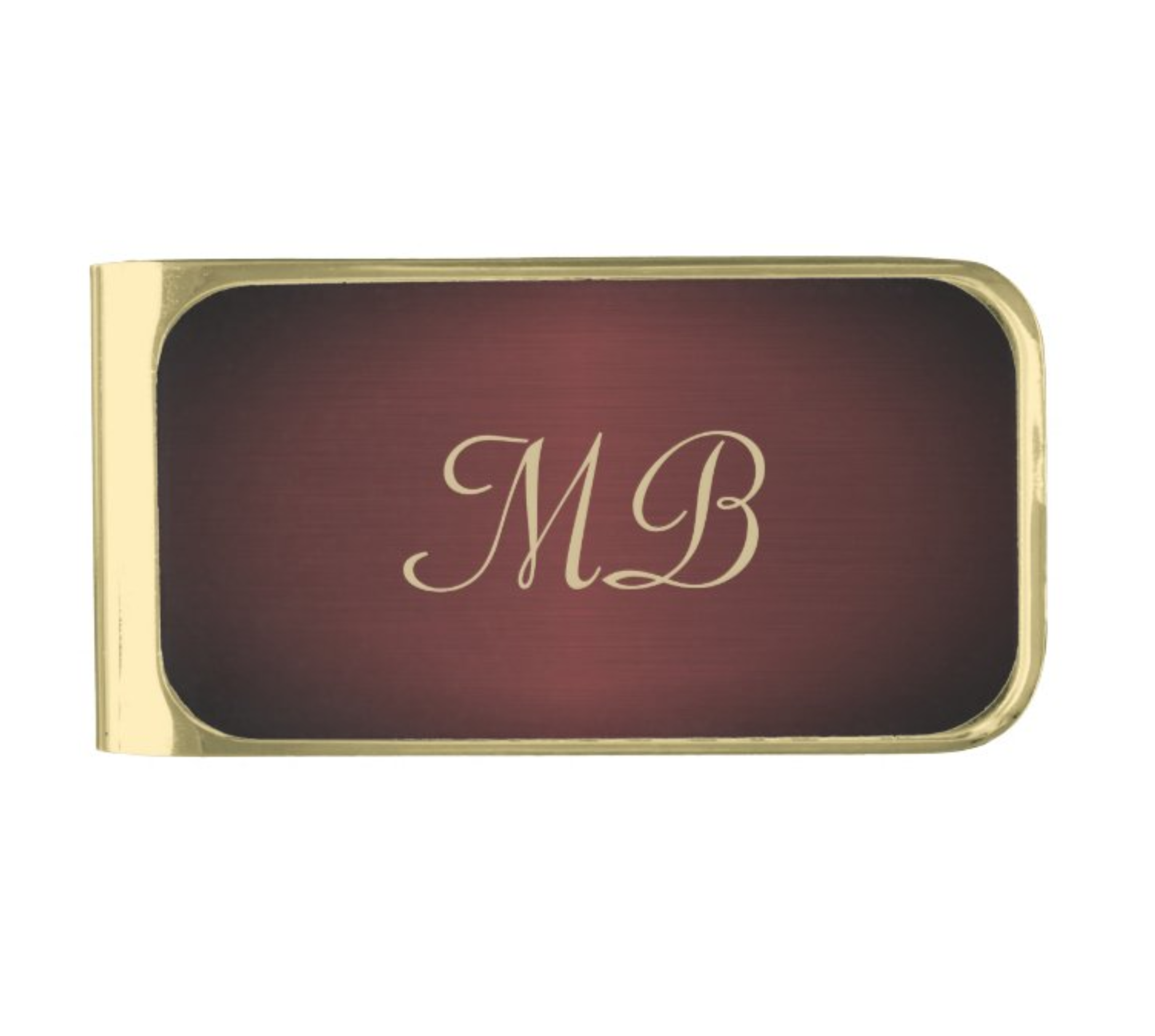 Red Metallic Money Clip