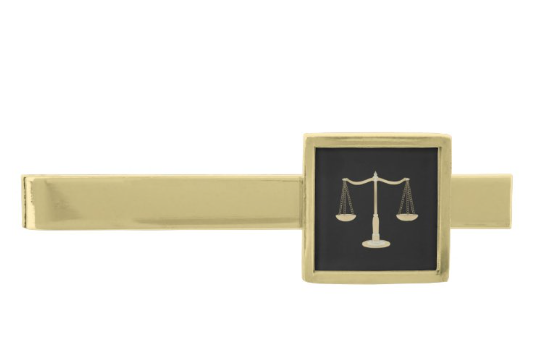 Scales Of Justice Gold Finish Tie Bar