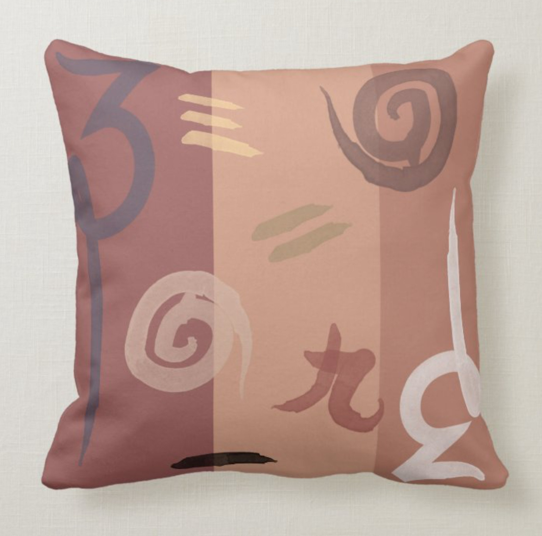 Abstract Throw Pillow