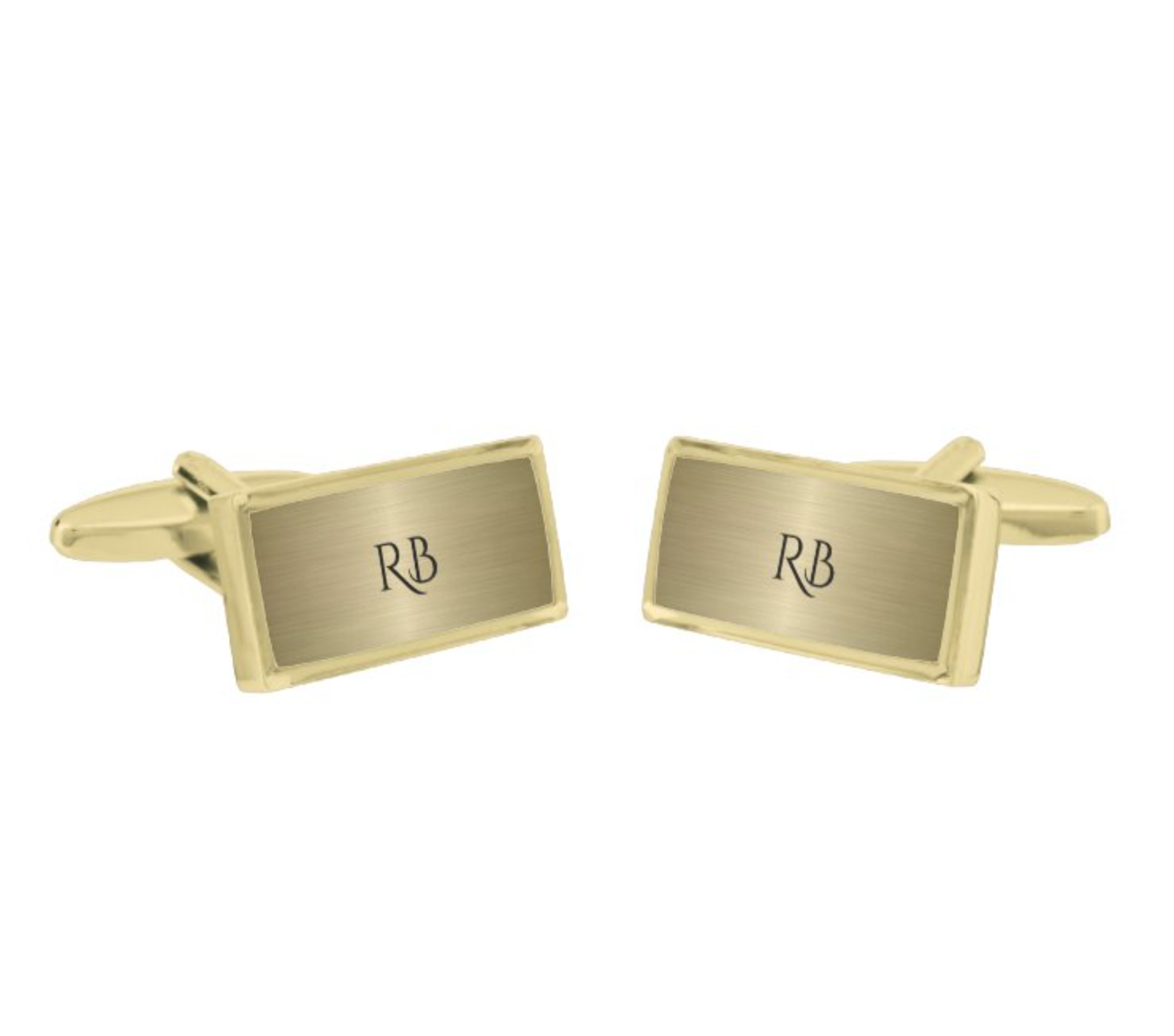 Gold Metallic Cufflinks