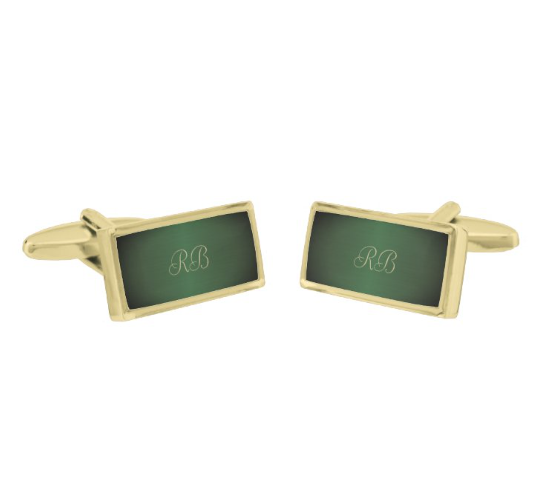 Green Metallic Cufflinks