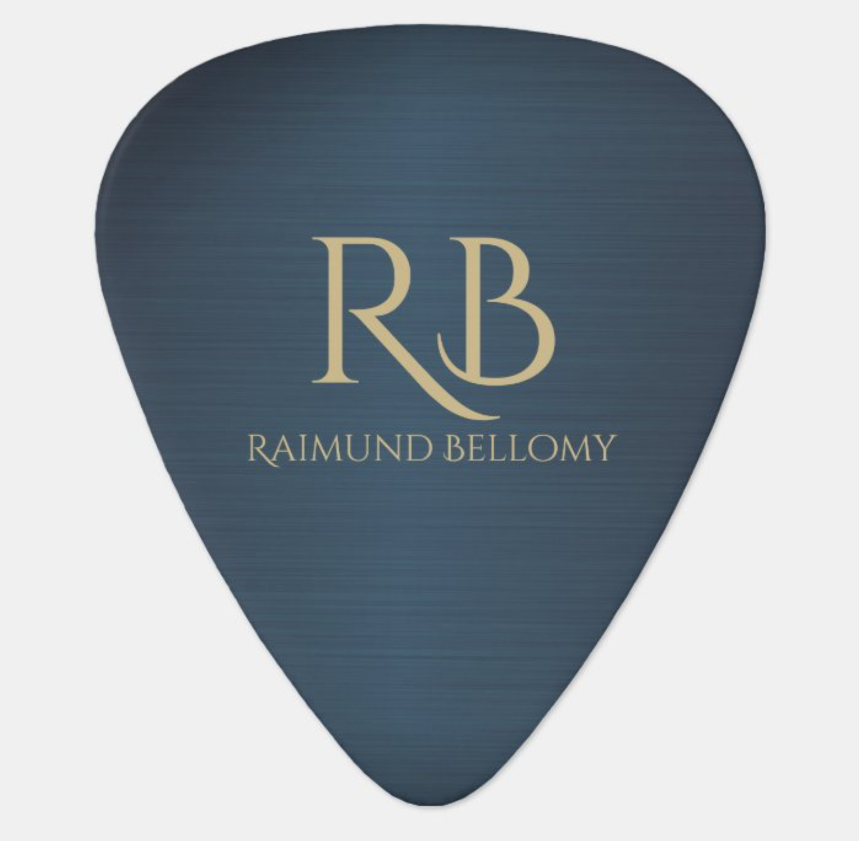 Blue Metallic Guitar Pick