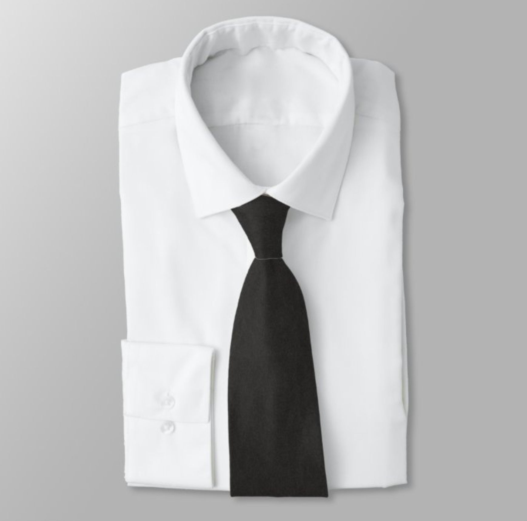 Black Faux Neck Tie