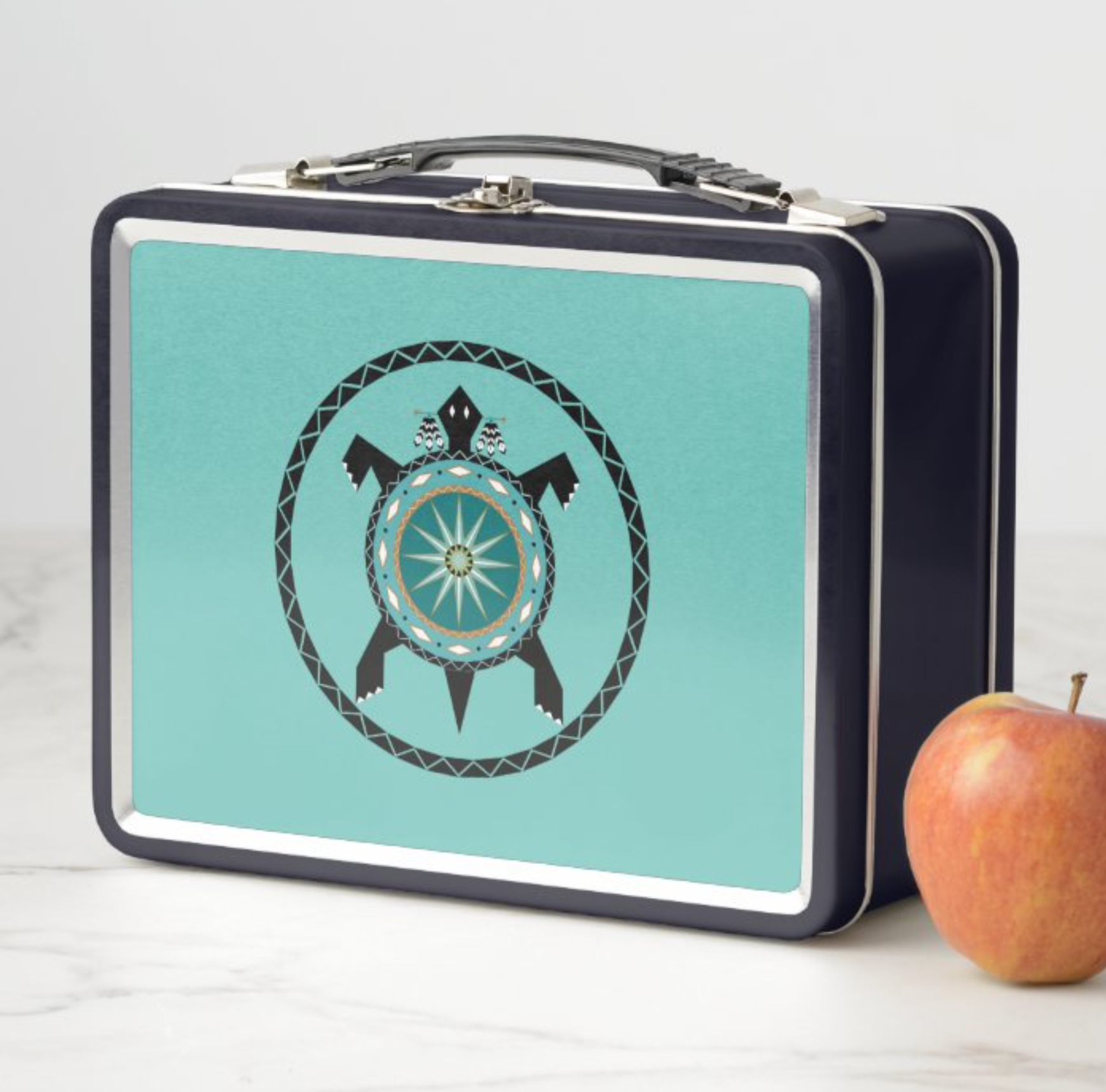 Native Turtle Metal Lunchbox