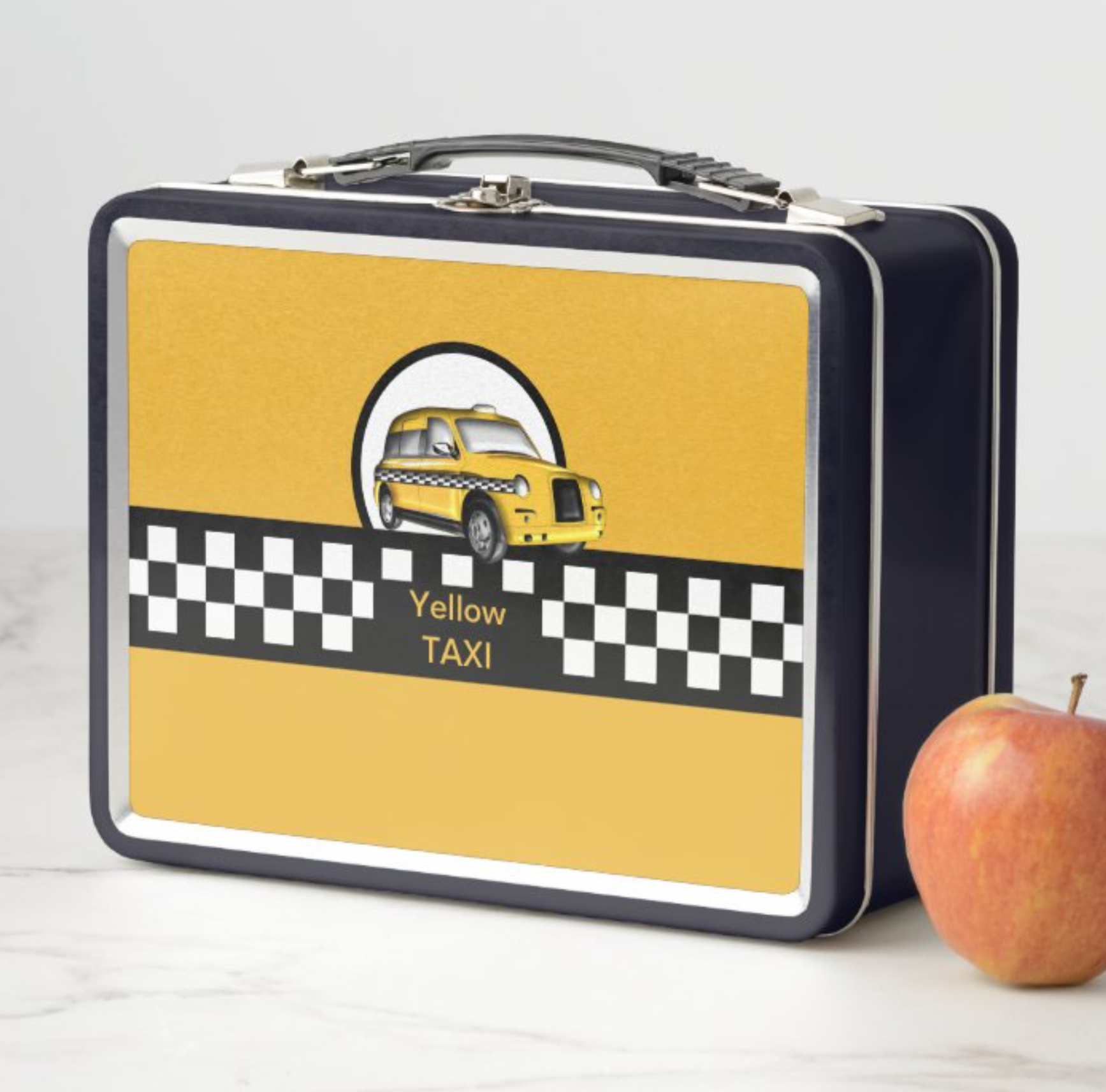 Taxi Service Metal Lunch Box