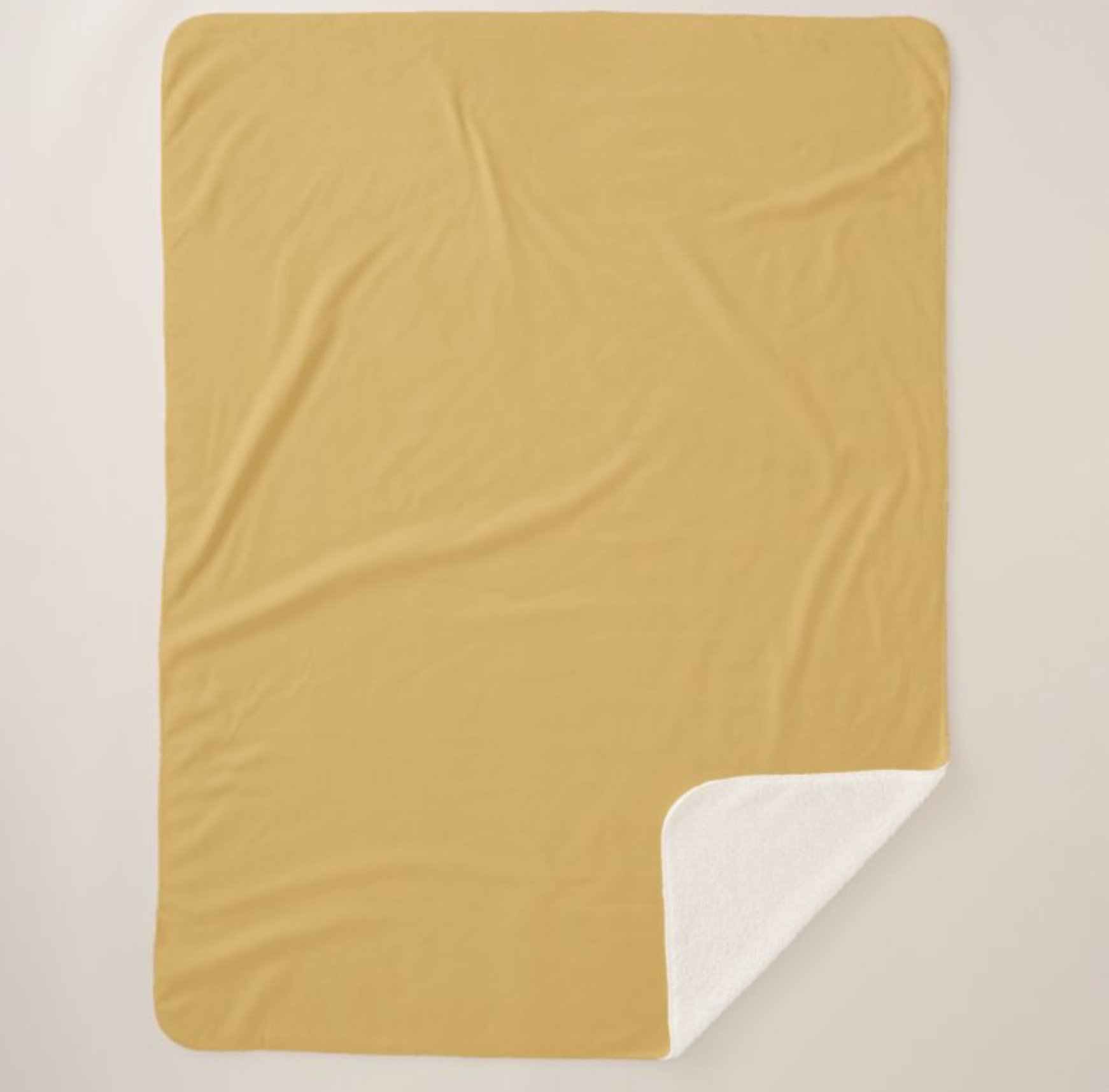 Warm Yellow Sherpa Blanket