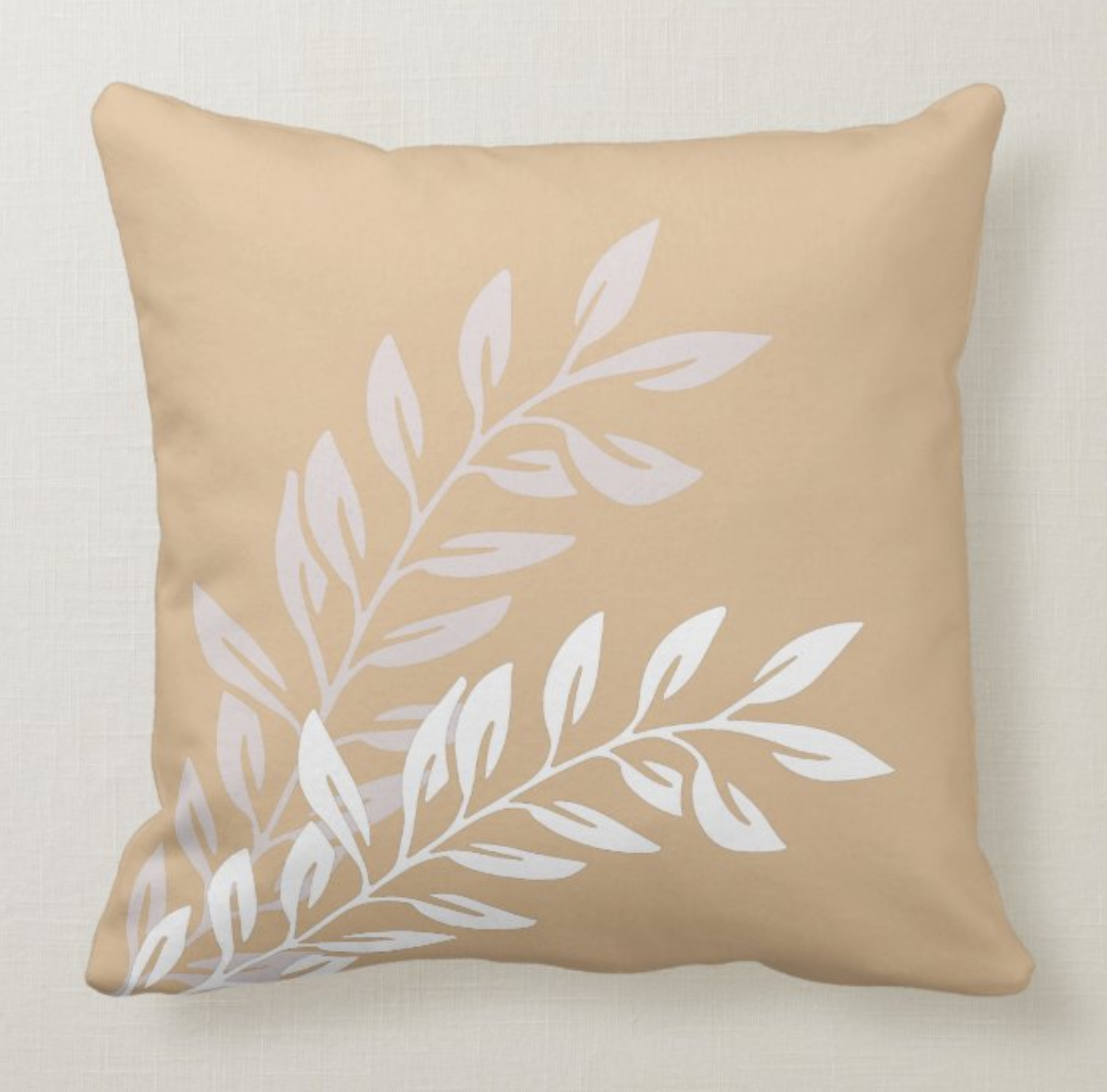 Modern Floral Throw Pillow