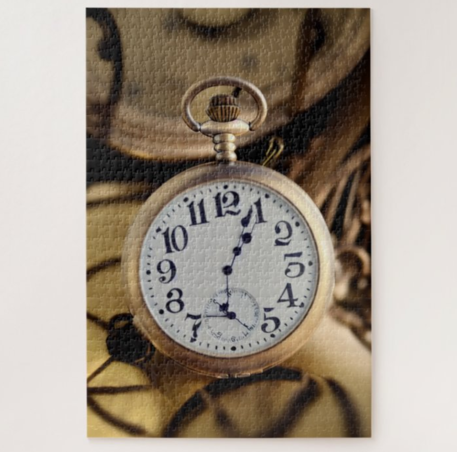 Abstract Pocket Watch Jigsaw Puzzle