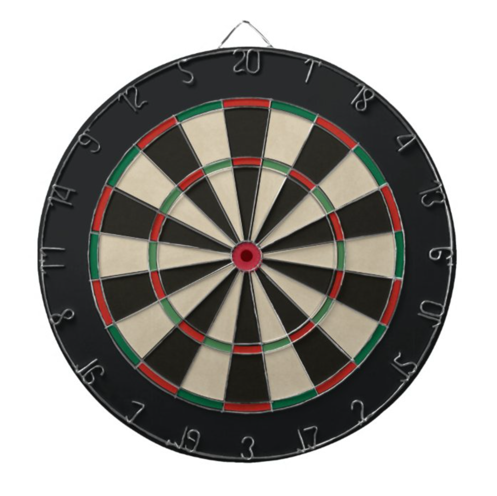 Classic Beige and Black Dartboard