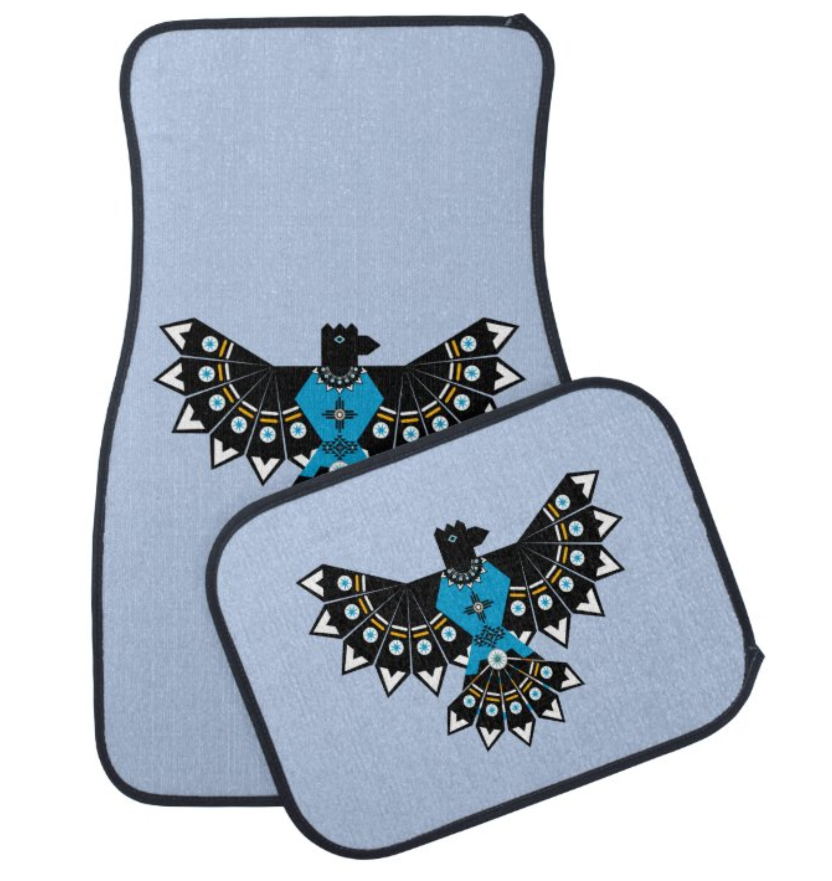 Native Eagle Set of Car Mats