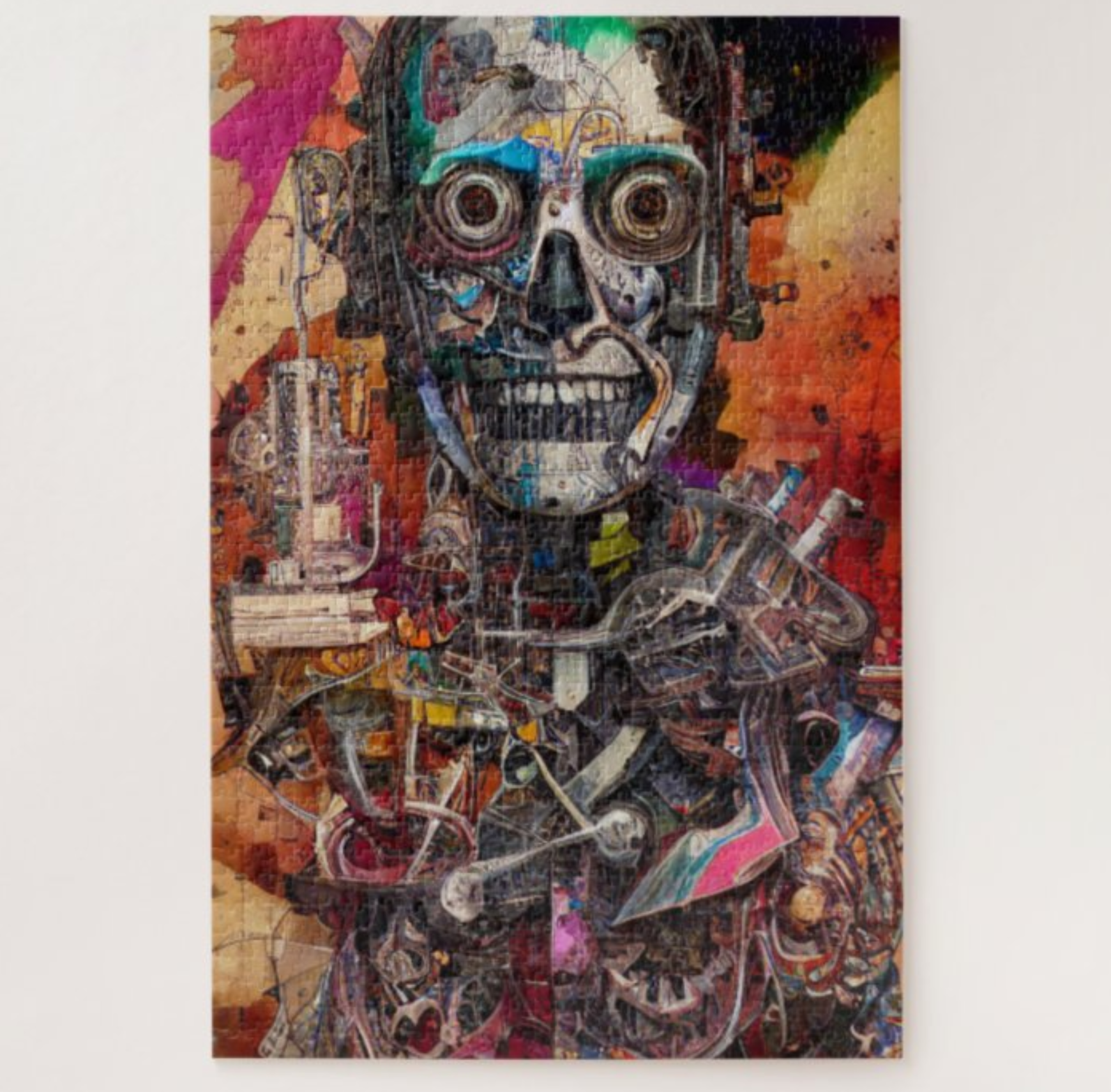 Abstract Anatomical Cyborg Jigsaw Puzzle