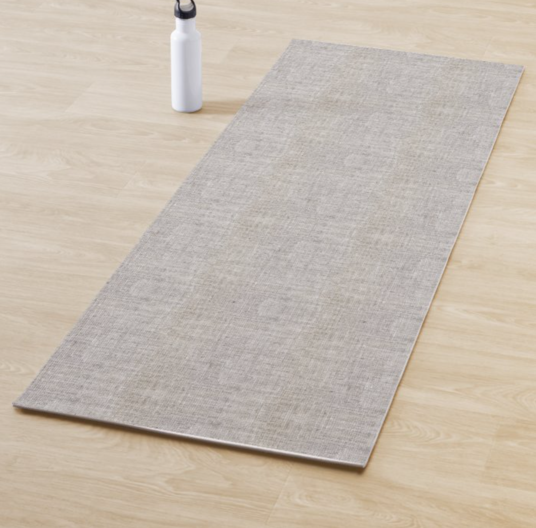 Elegant Burlap Pattern Yoga Mat