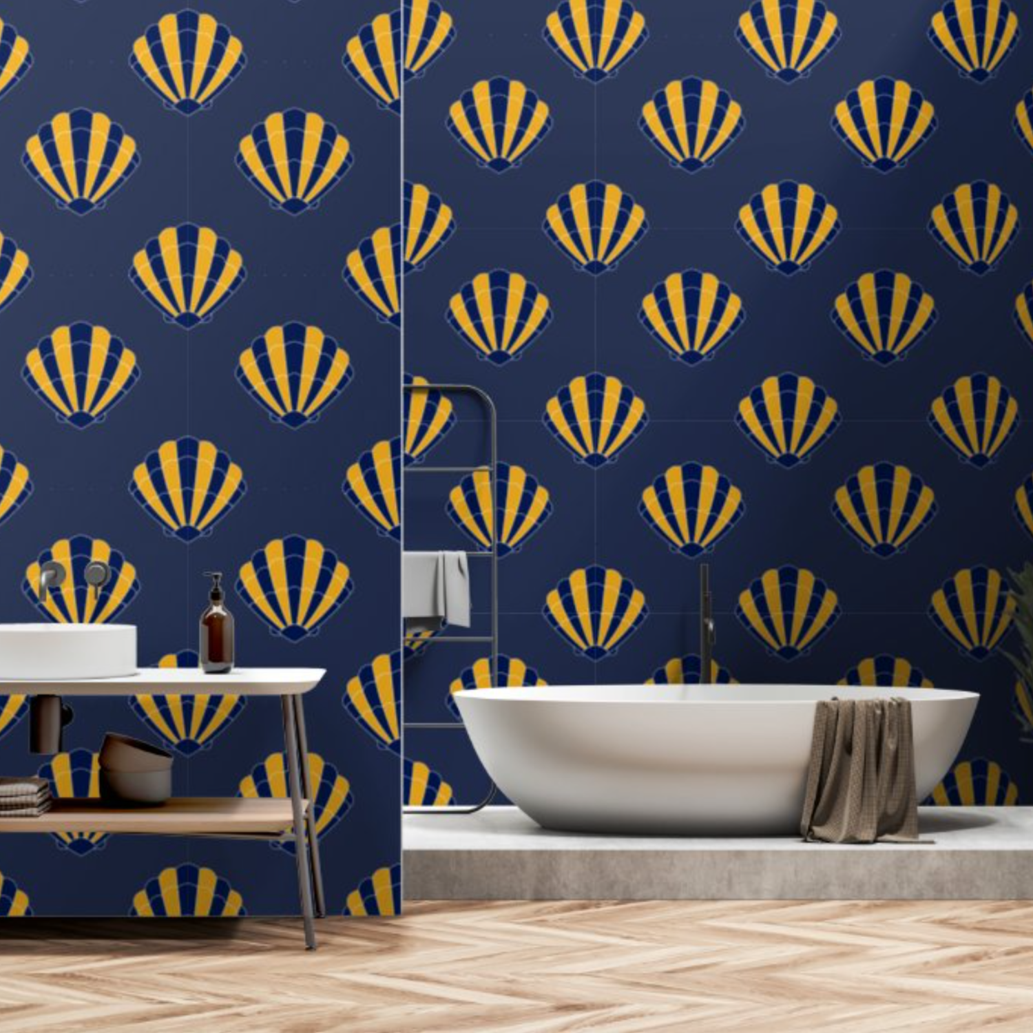 Modern Seashell Wallpaper