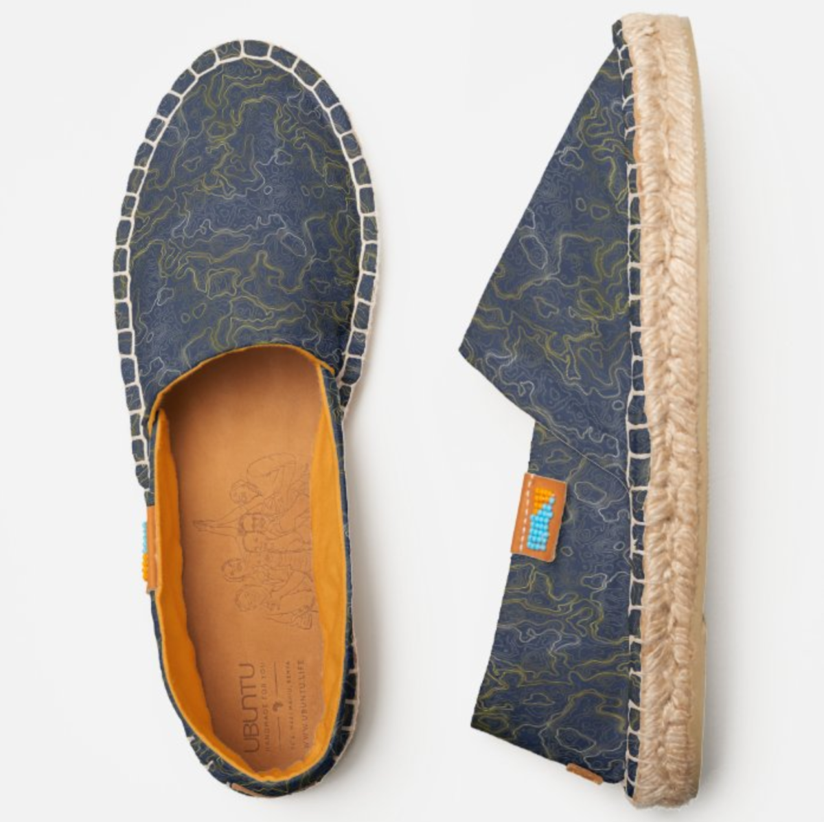 Gold Topography Espadrilles