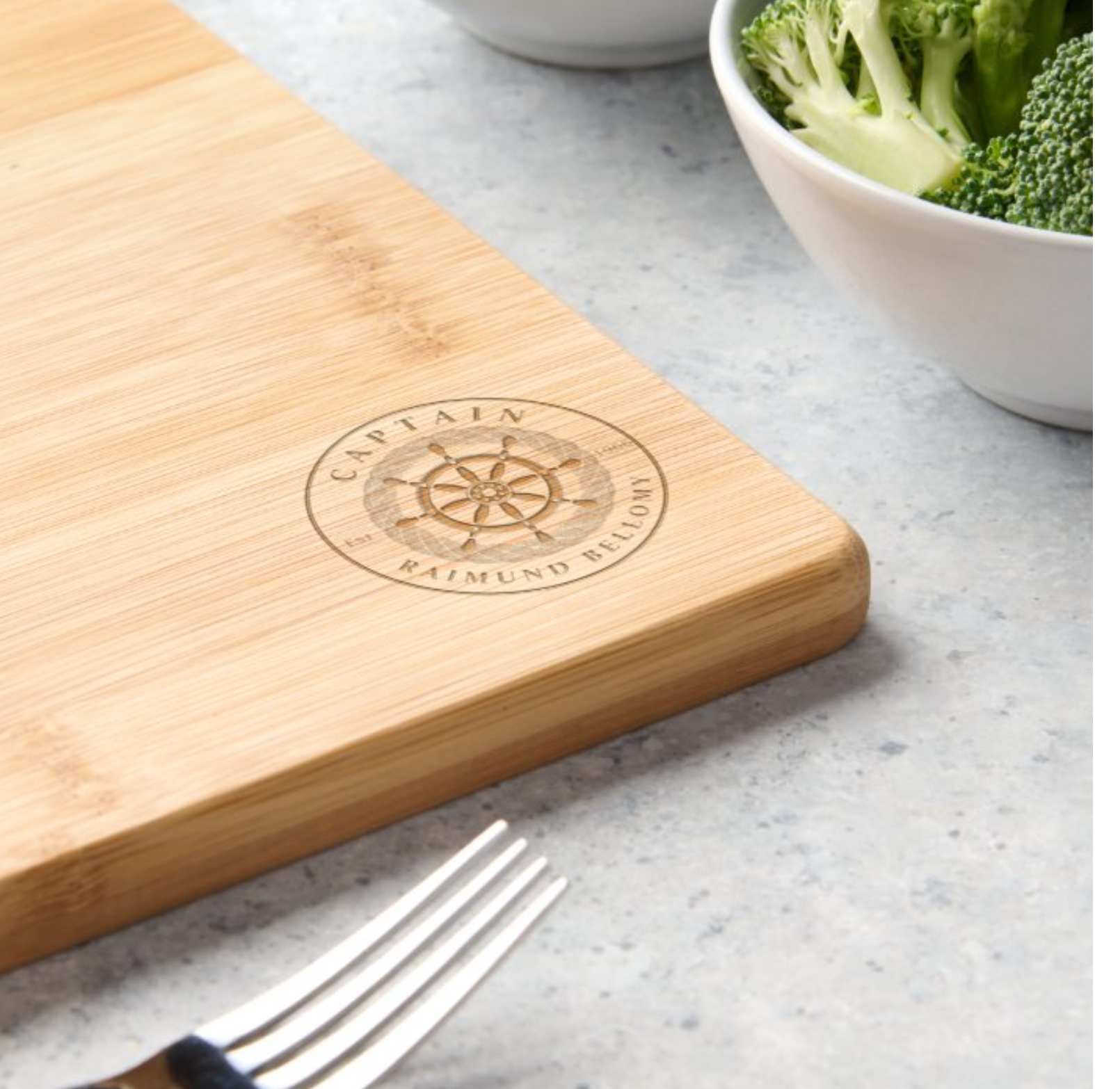 Ship Wheel Rope Cutting Board