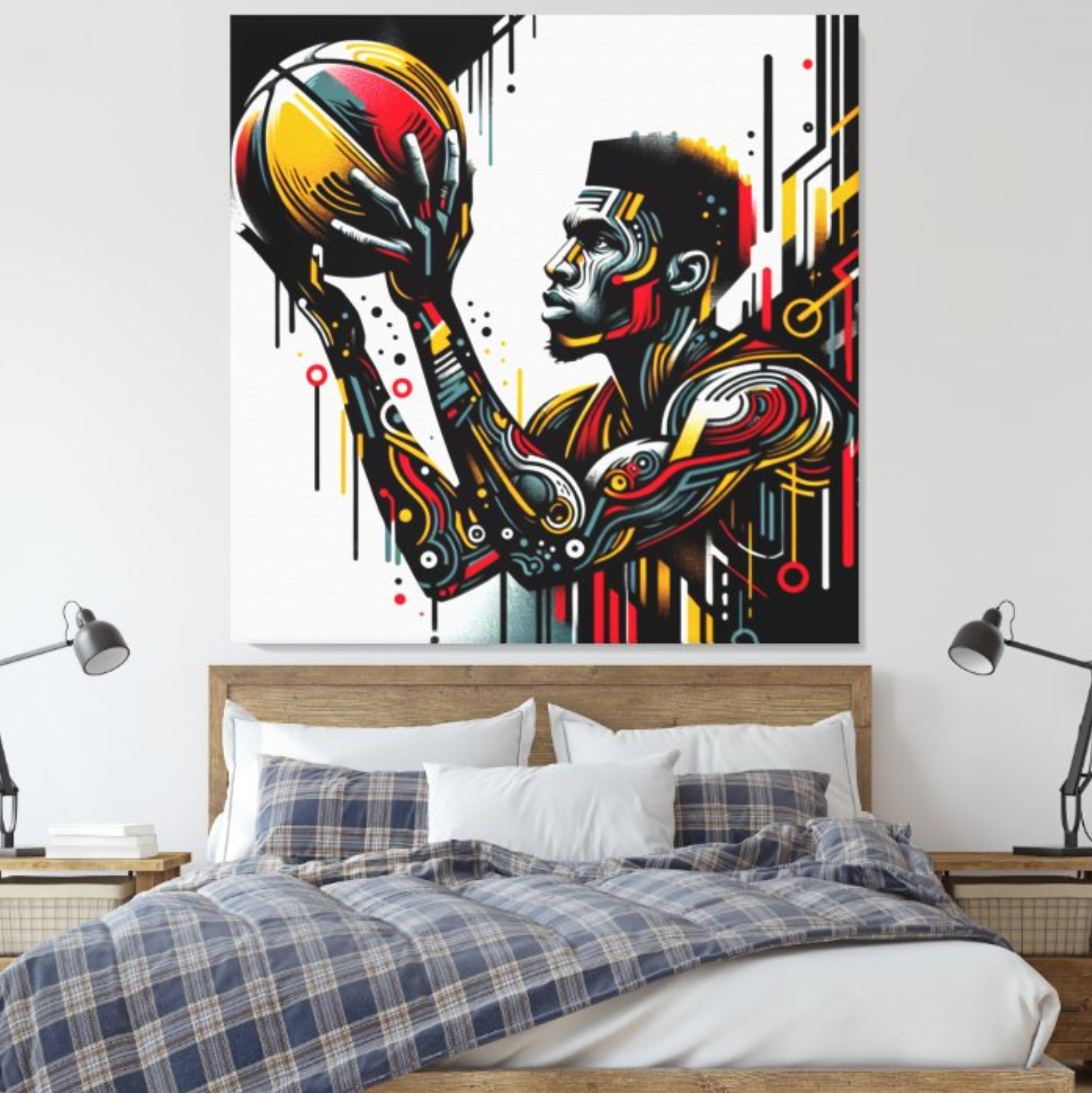 Basketball Player Canvas Prints