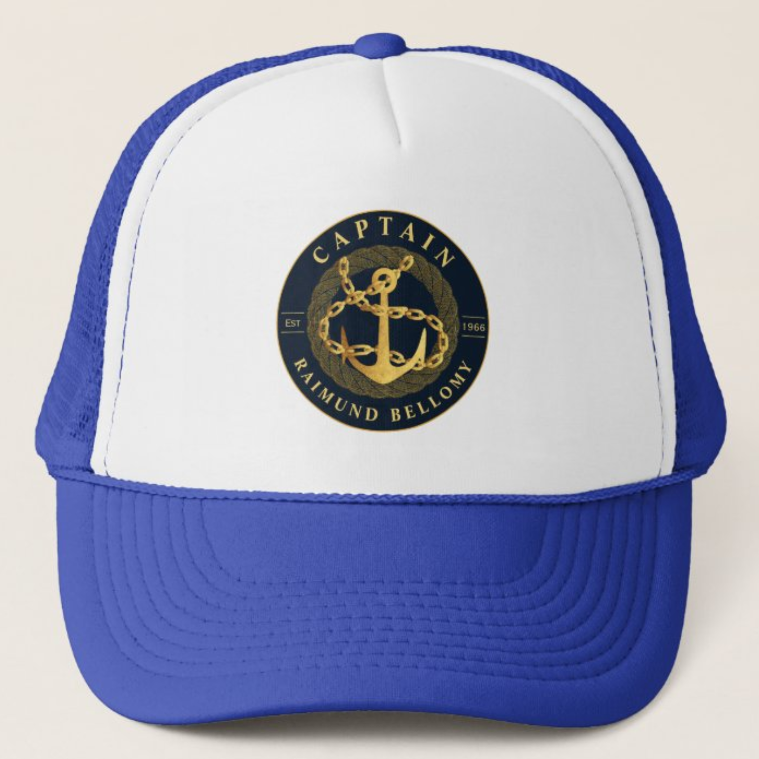 Gold Anchor Trucker Hat